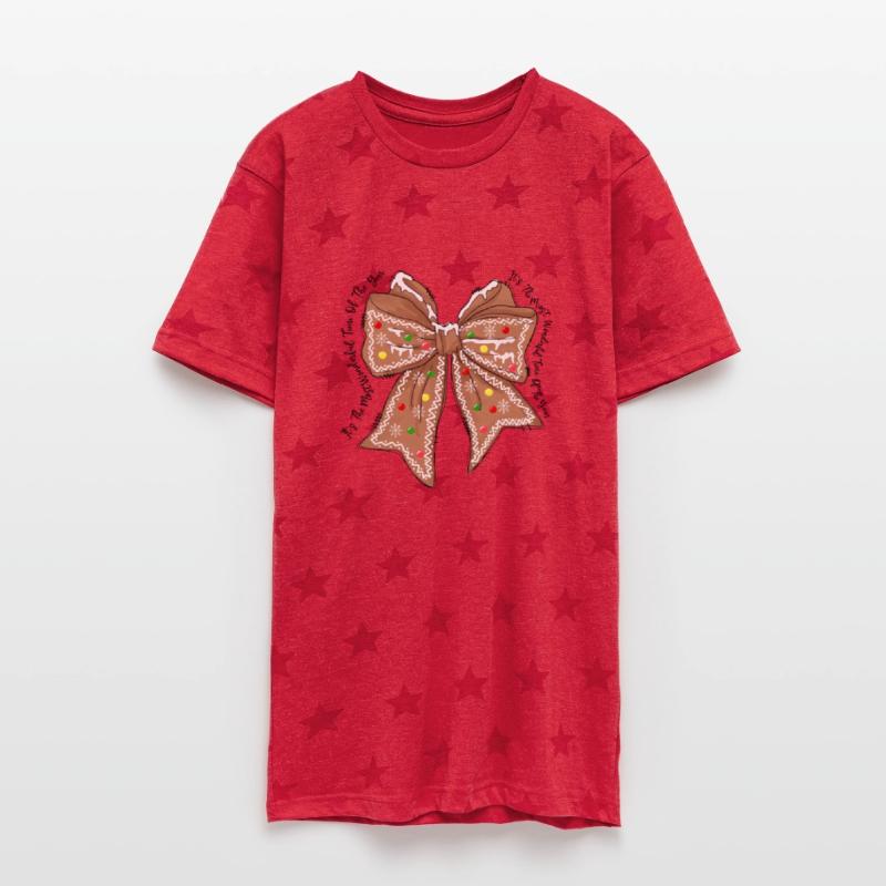 Gingerbread Croquette Bow DTF transfer