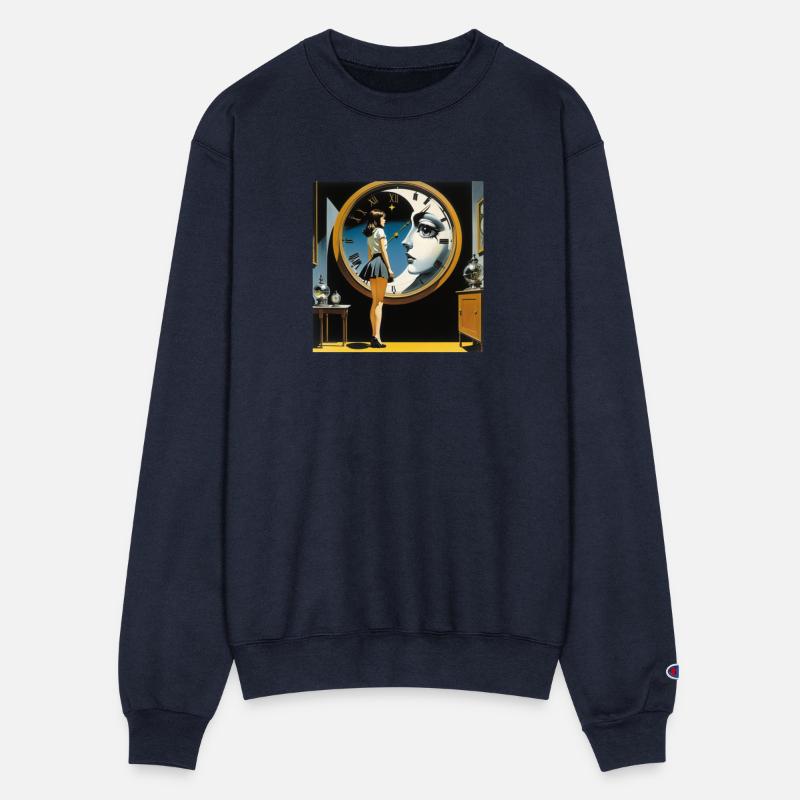 Girl moon clock