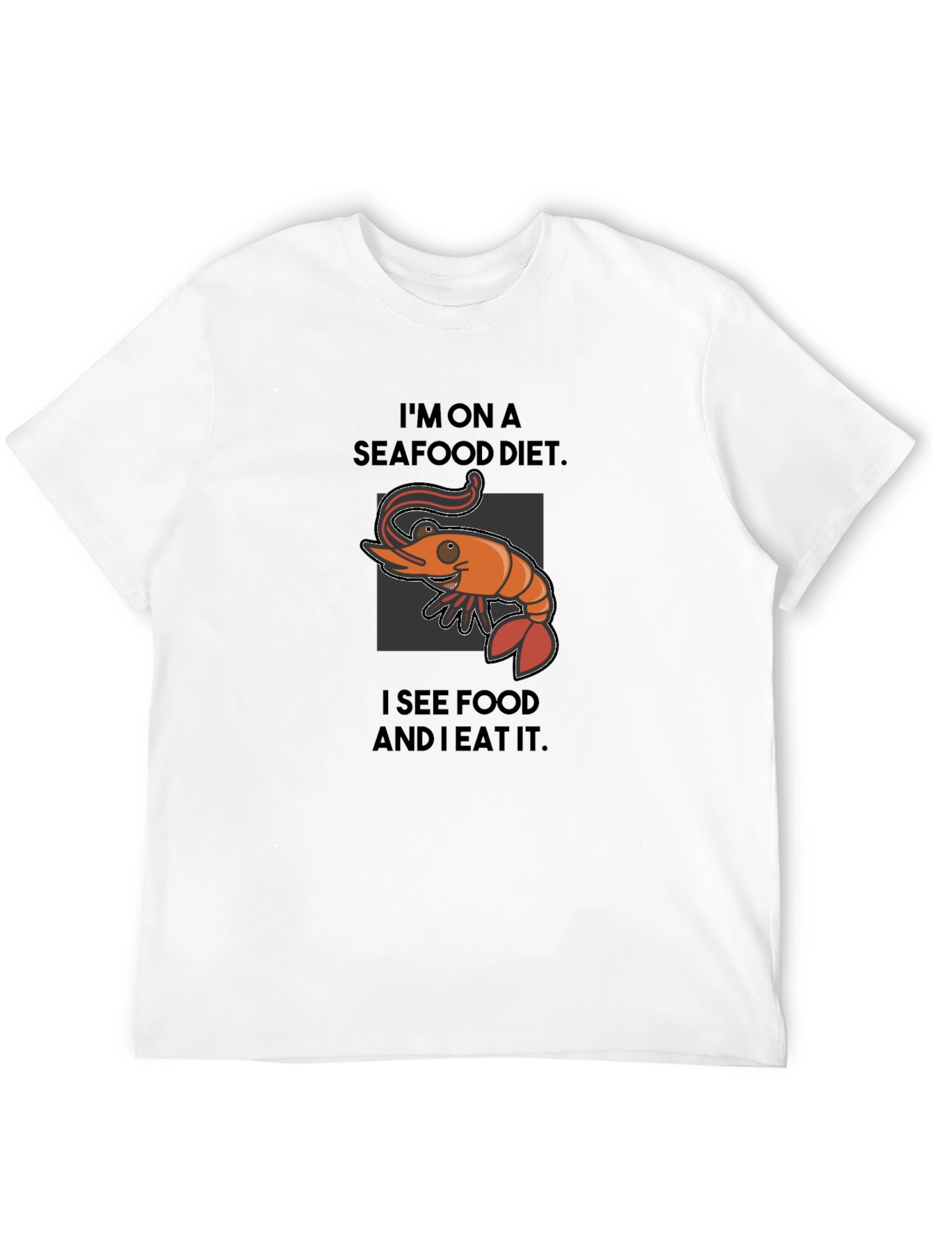 Seafood Diet Funny Graphic T-Shirt