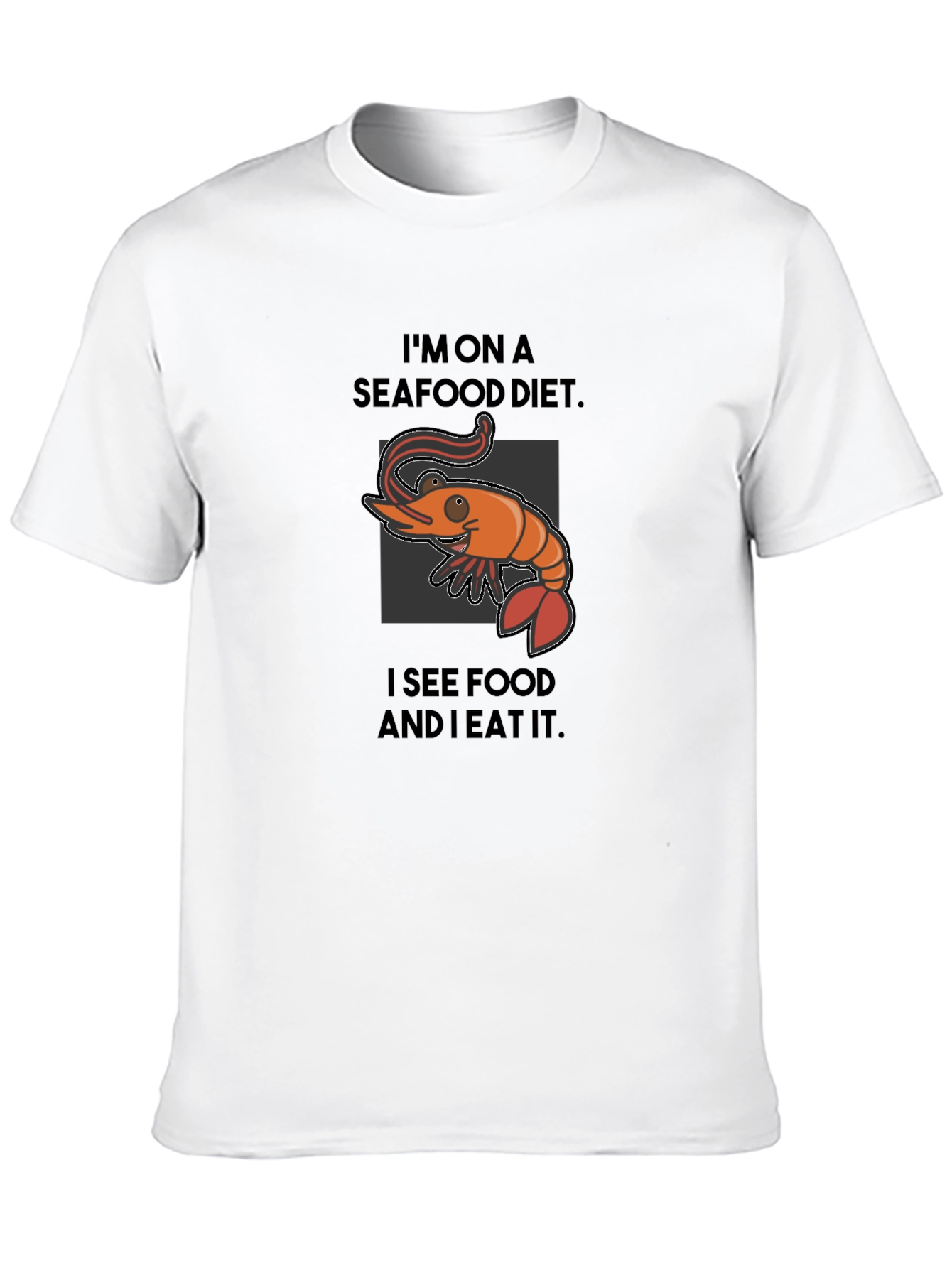 Seafood Diet Funny Graphic T-Shirt