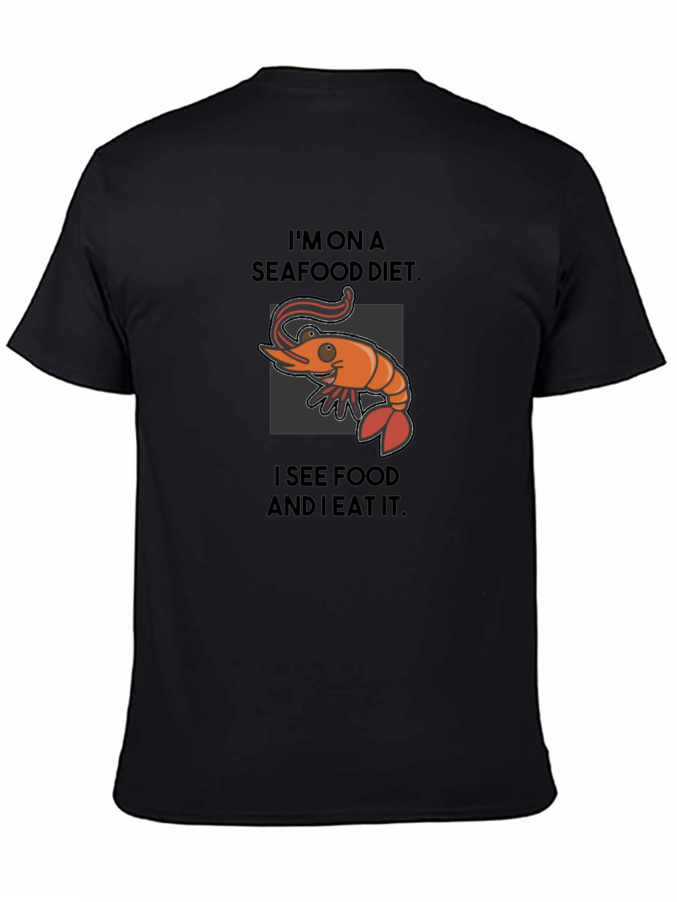 Seafood Diet Funny Graphic T-Shirt