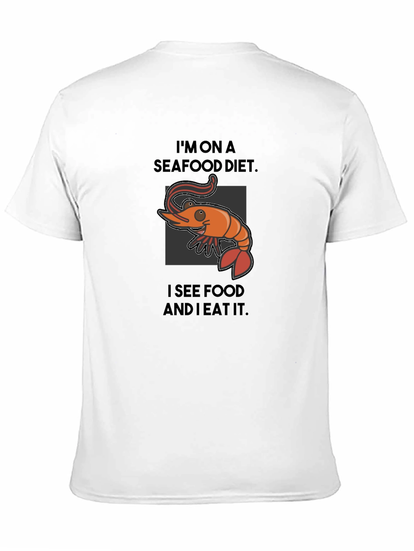 Seafood Diet Funny Graphic T-Shirt