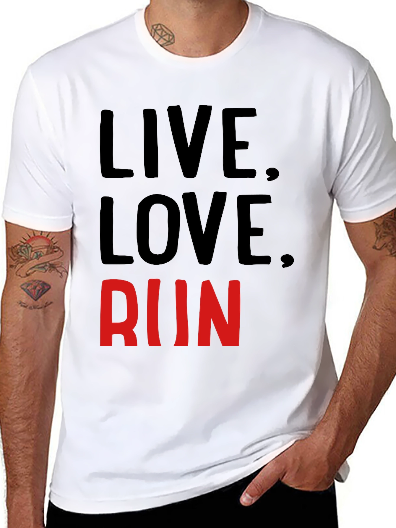 Live Love Run Graphic T-Shirt