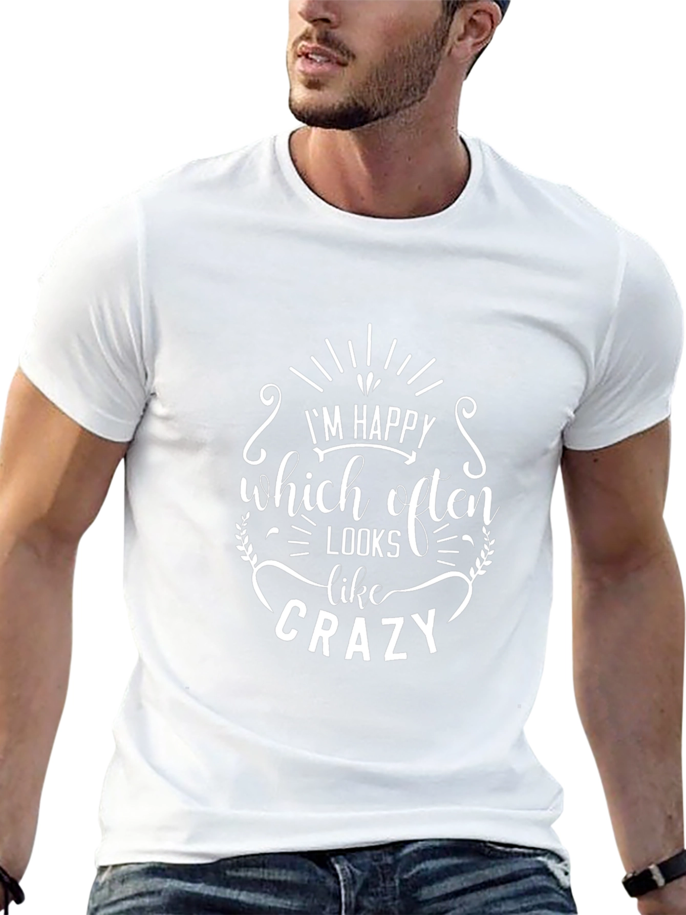 Happy Crazy Graphic T-Shirt