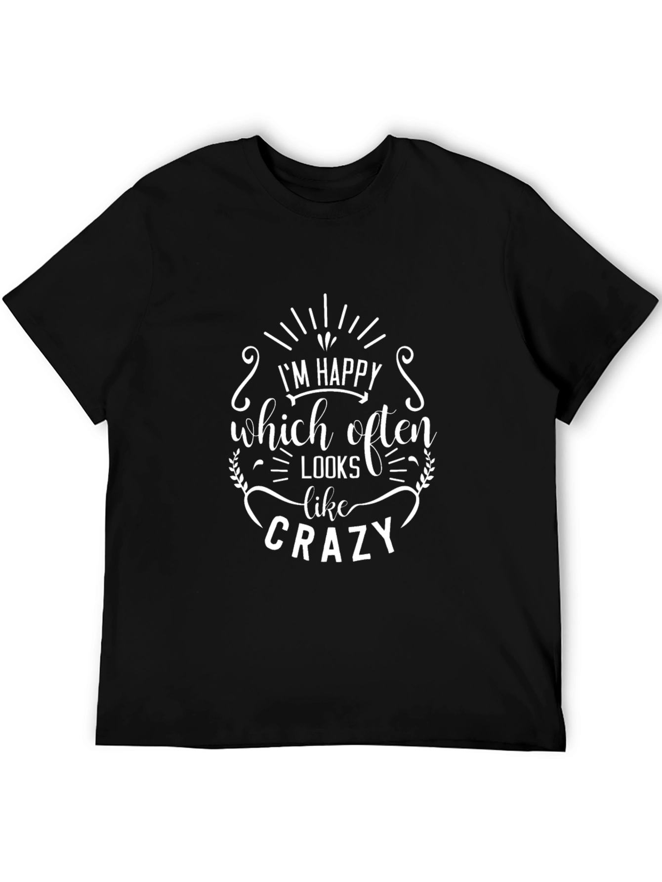 Happy Crazy Graphic T-Shirt