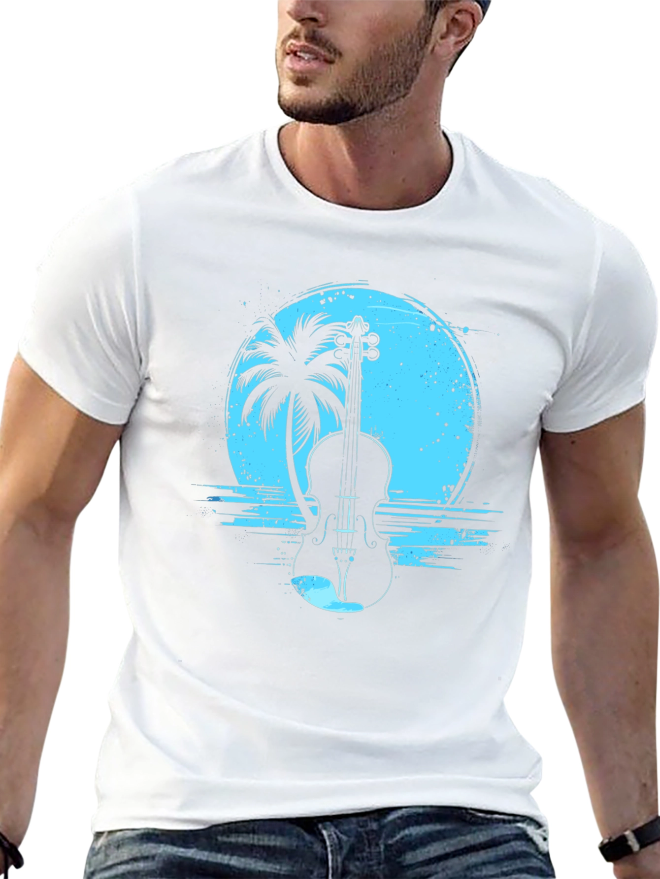 Violin Island Graphic Tee - Black