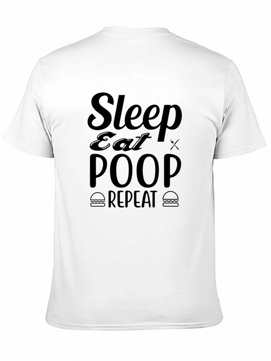 Sleep Eat Poop Repeat Graphic Tee