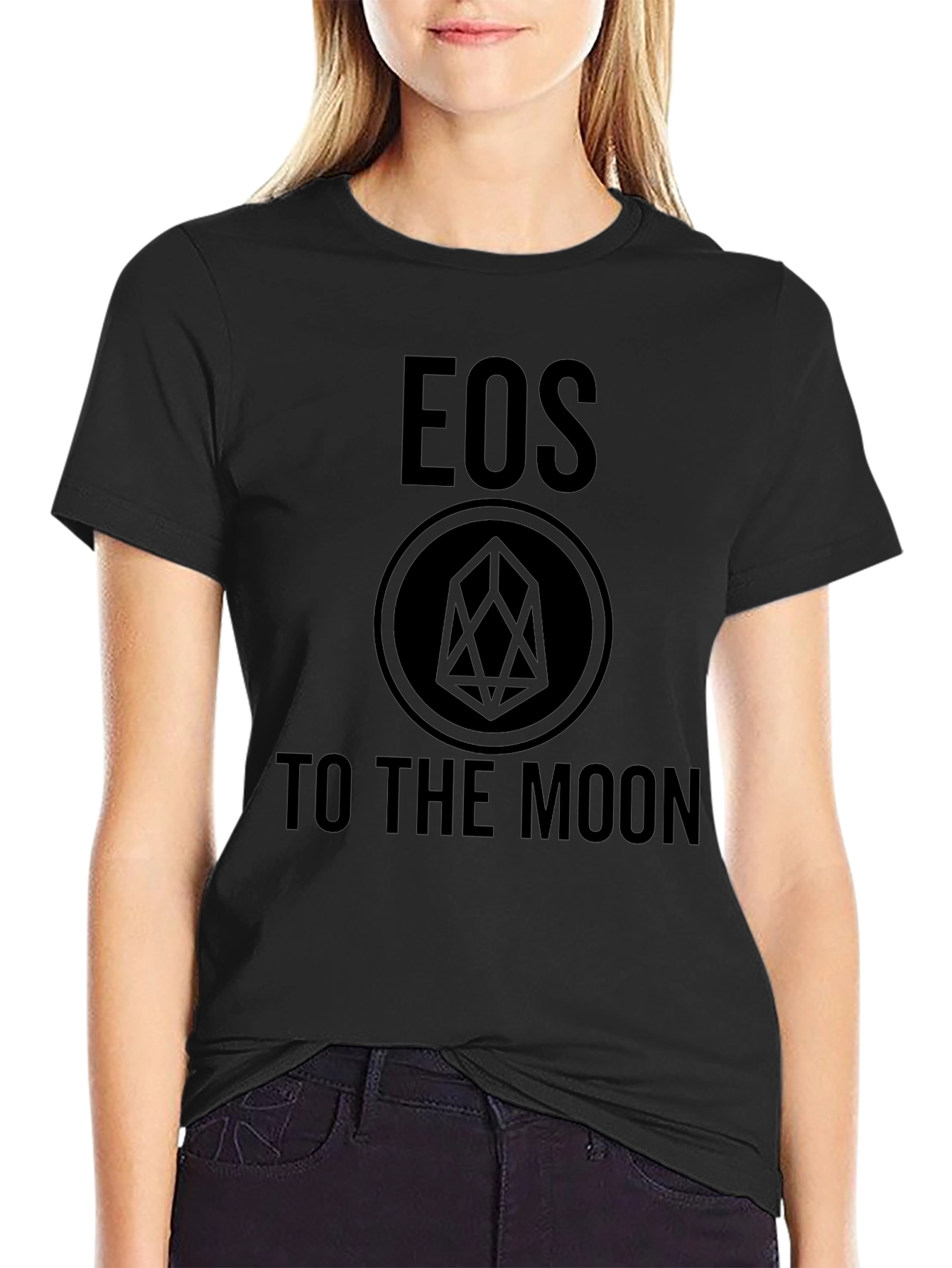 EOS To The Moon Graphic T-Shirt - Crypto Design