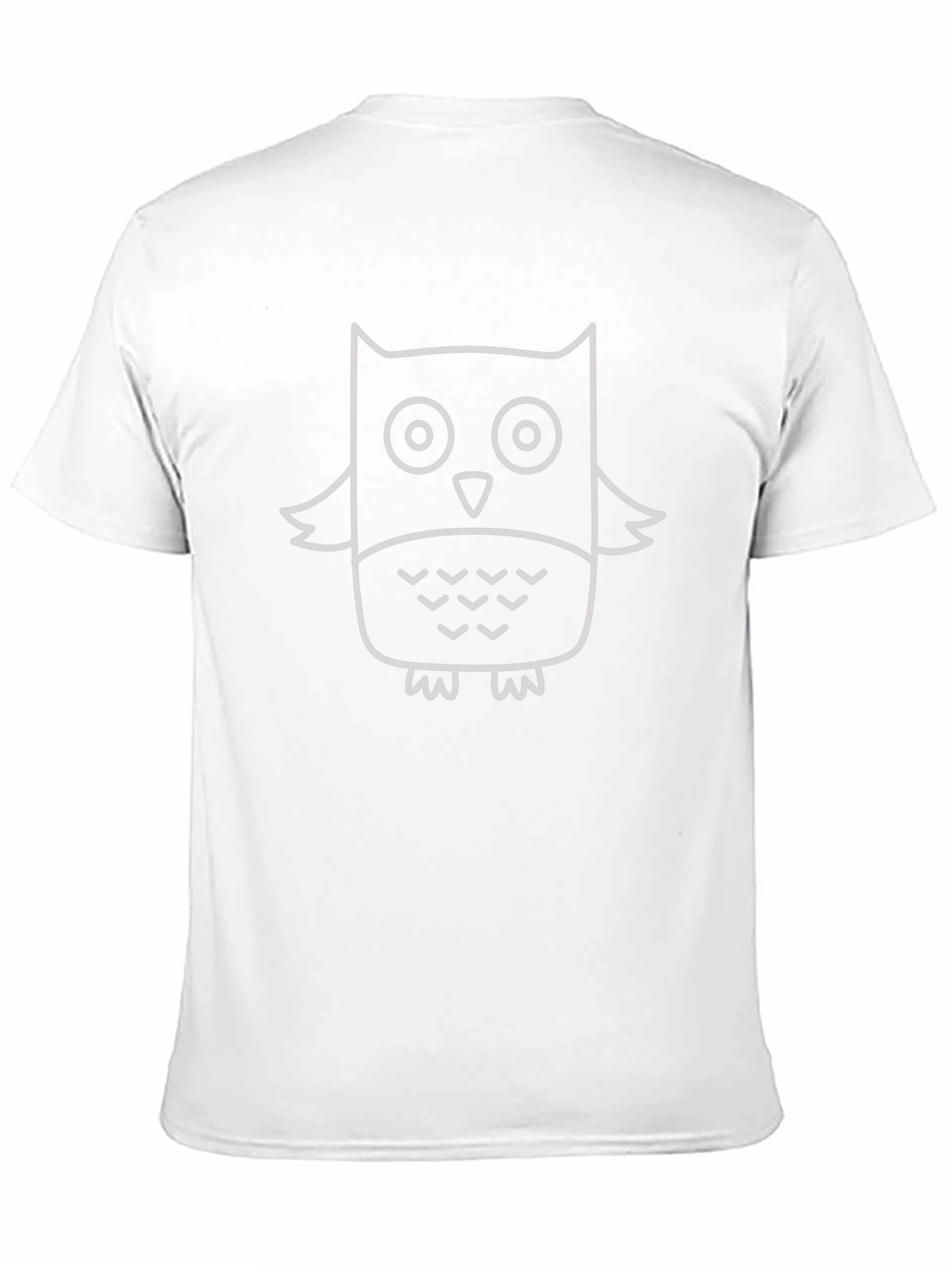 Mens Black Owl Graphic T-Shirt