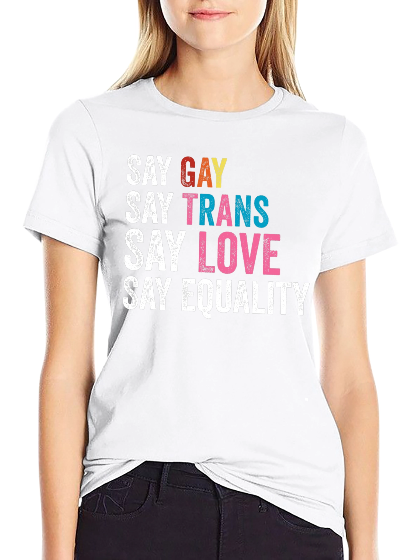 Say Gay Trans Love Equality Tee