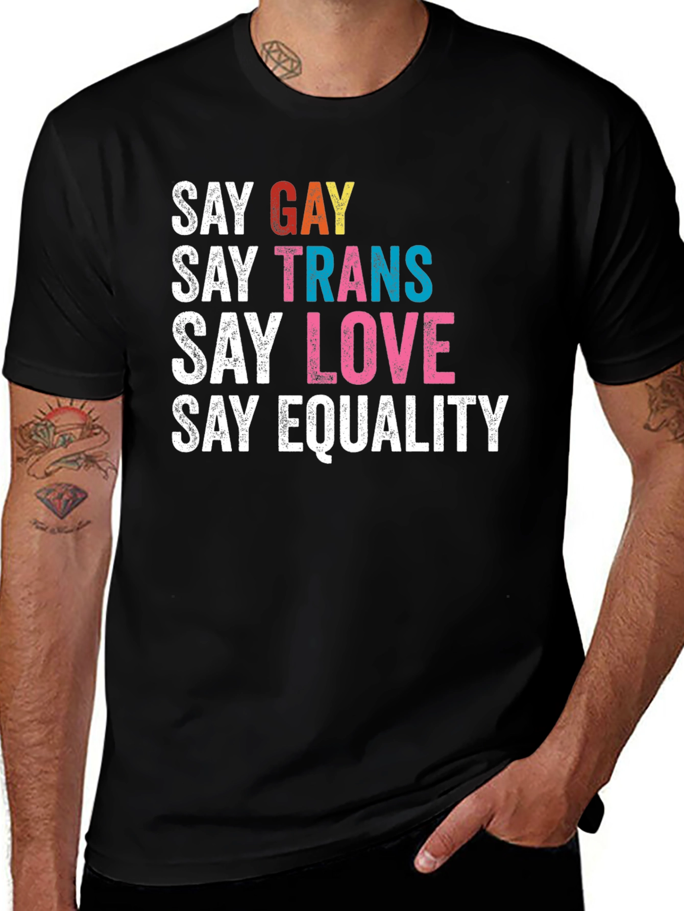 Say Gay Trans Love Equality Tee