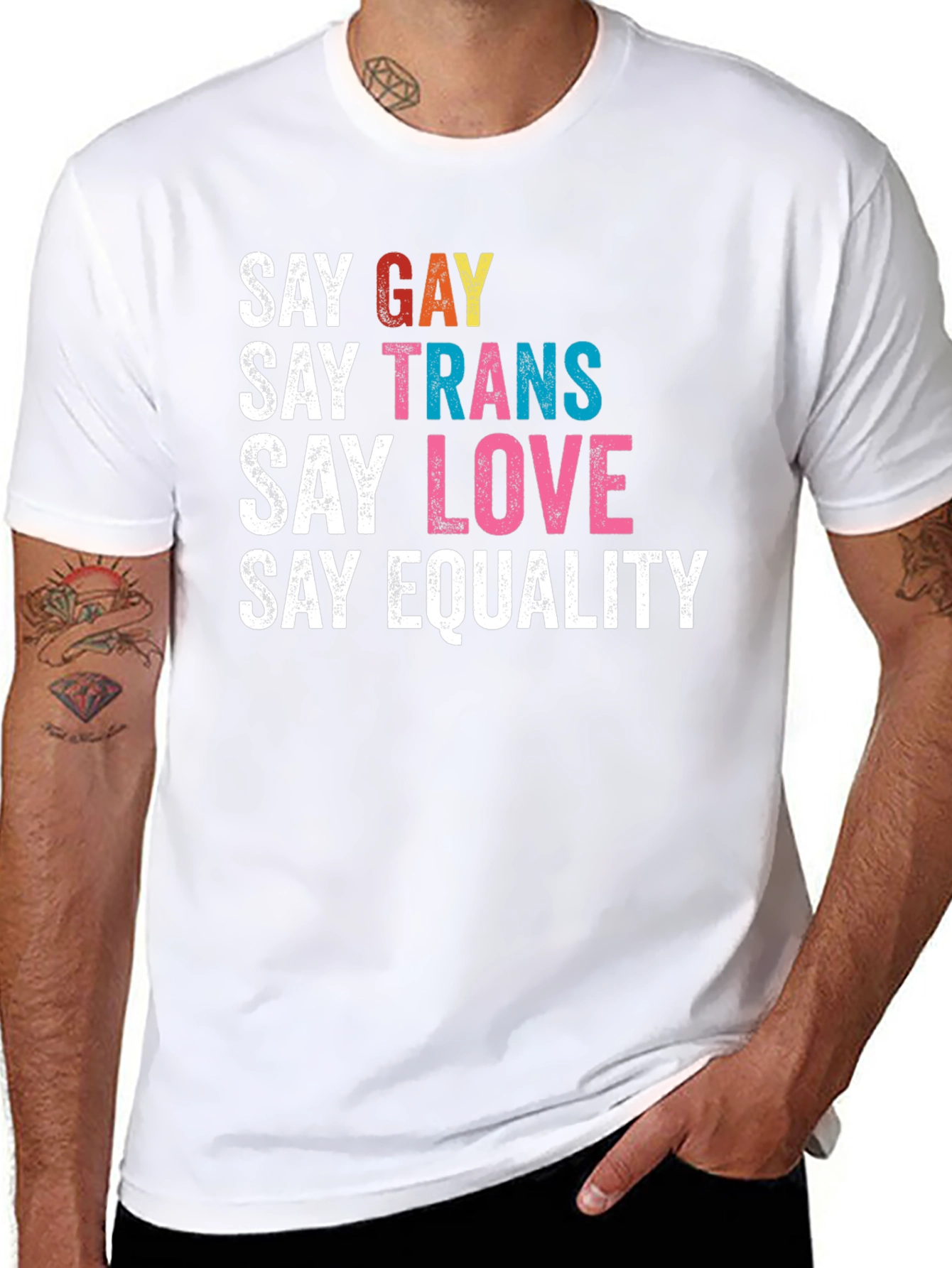 Say Gay Trans Love Equality Tee