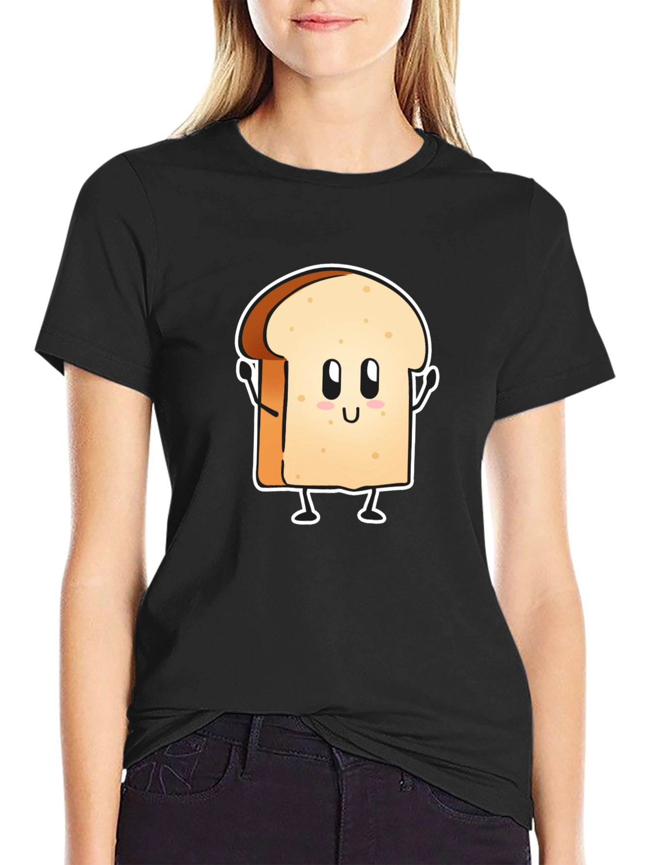 Funny Toast Cartoon Graphic Tee