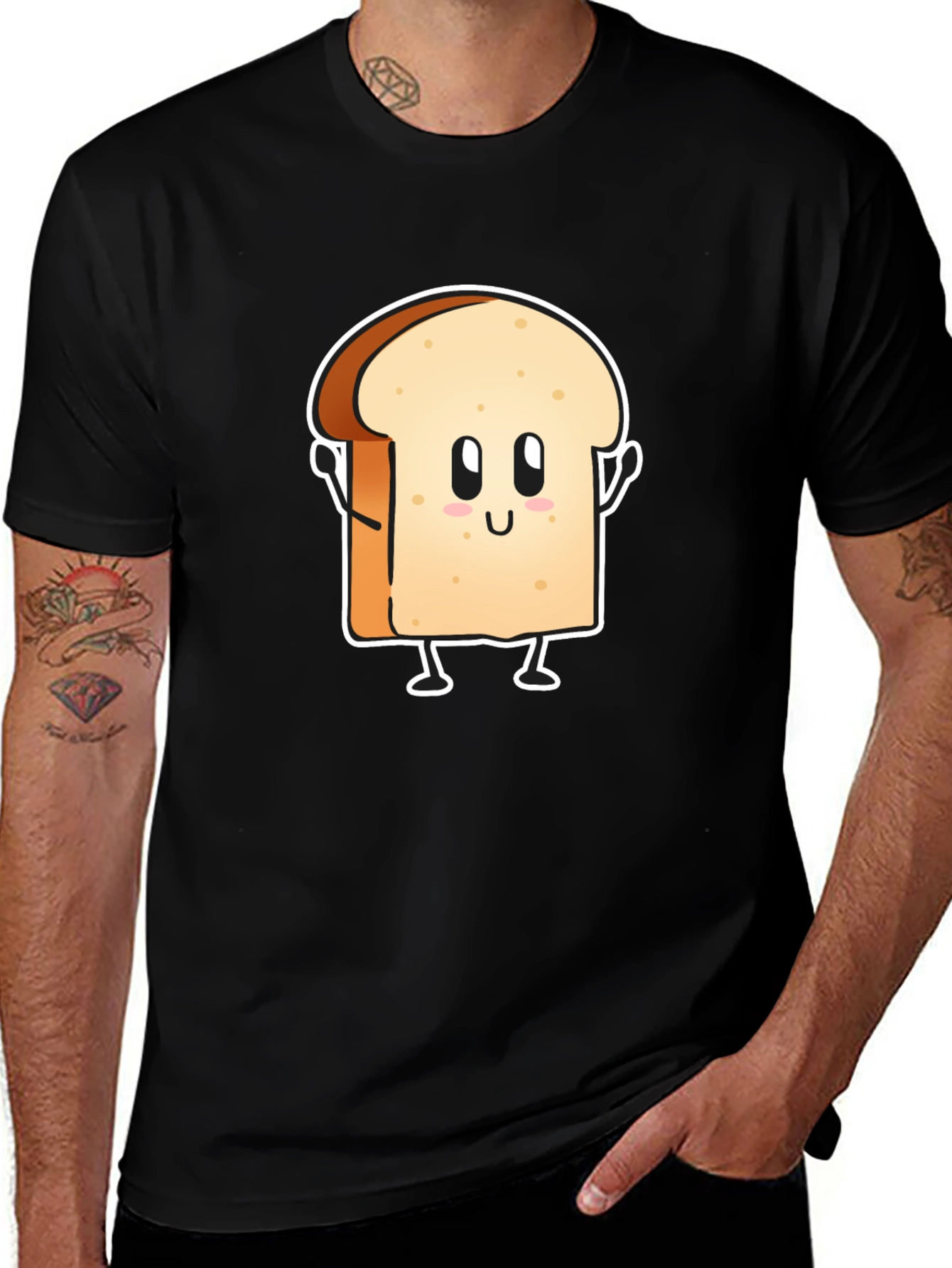 Funny Toast Cartoon Graphic Tee