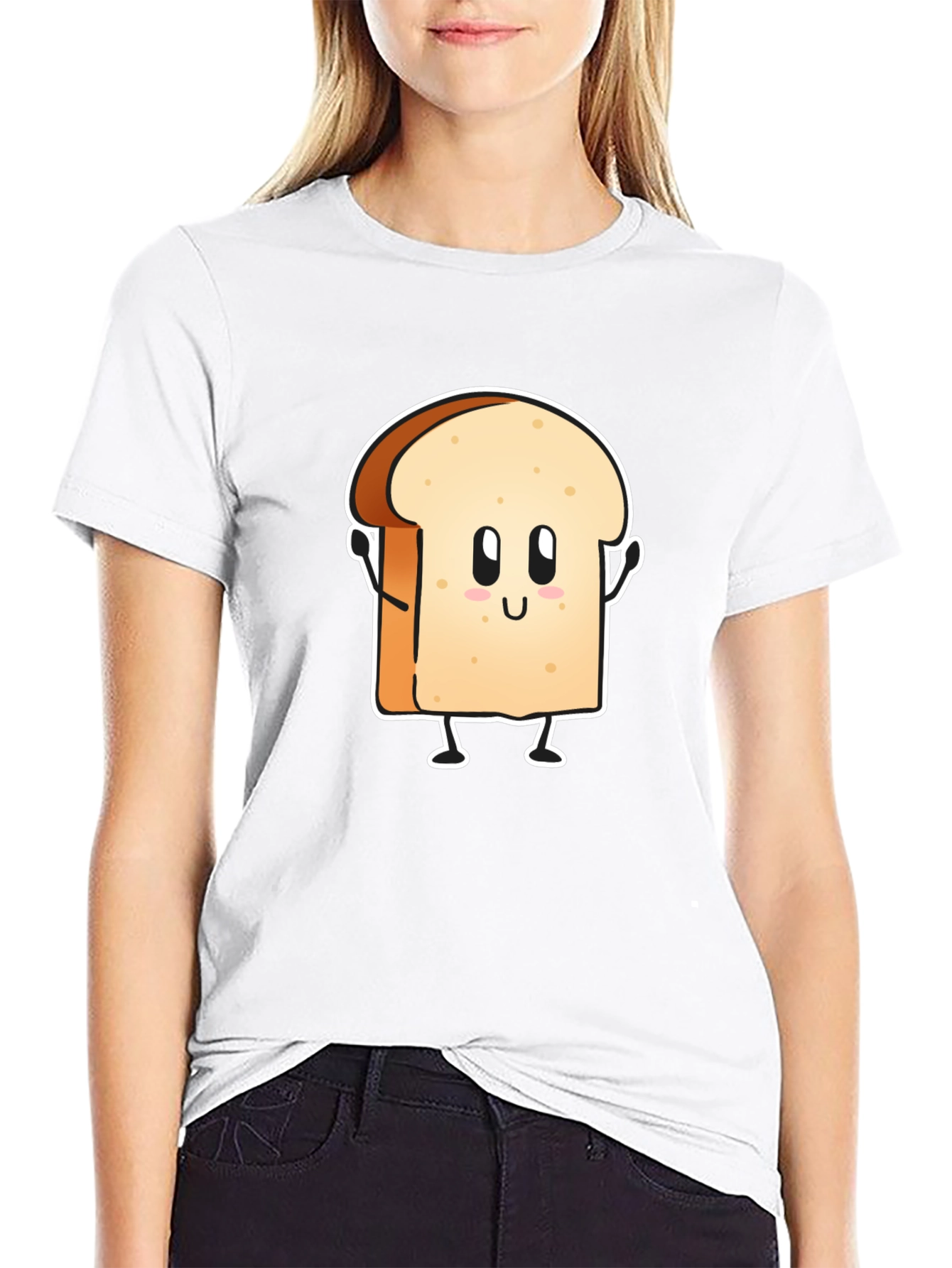 Funny Toast Cartoon Graphic Tee