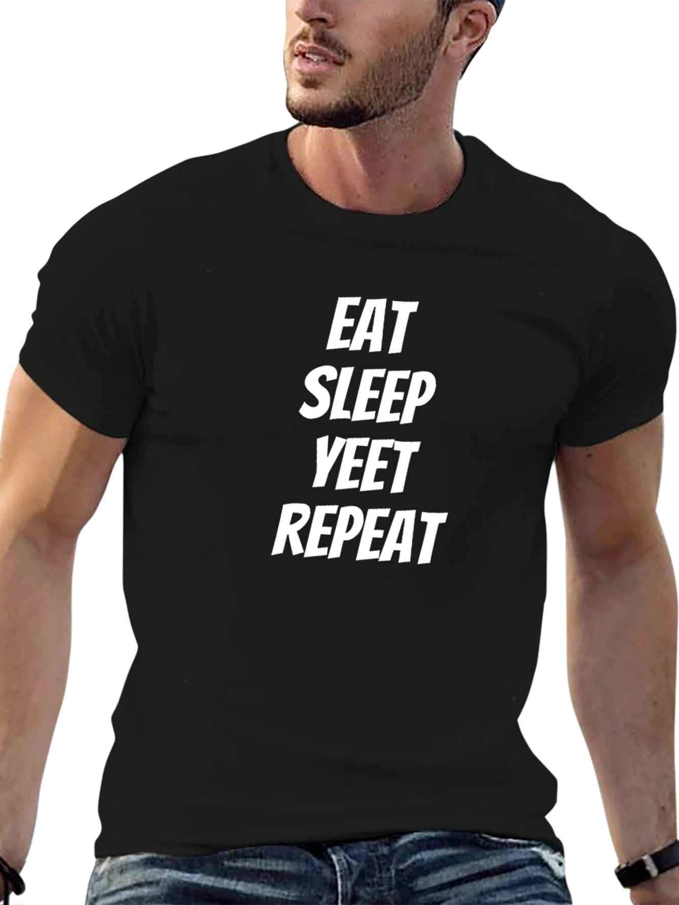 Eat Sleep Yeet Repeat T-Shirt - Funny Graphic Tee