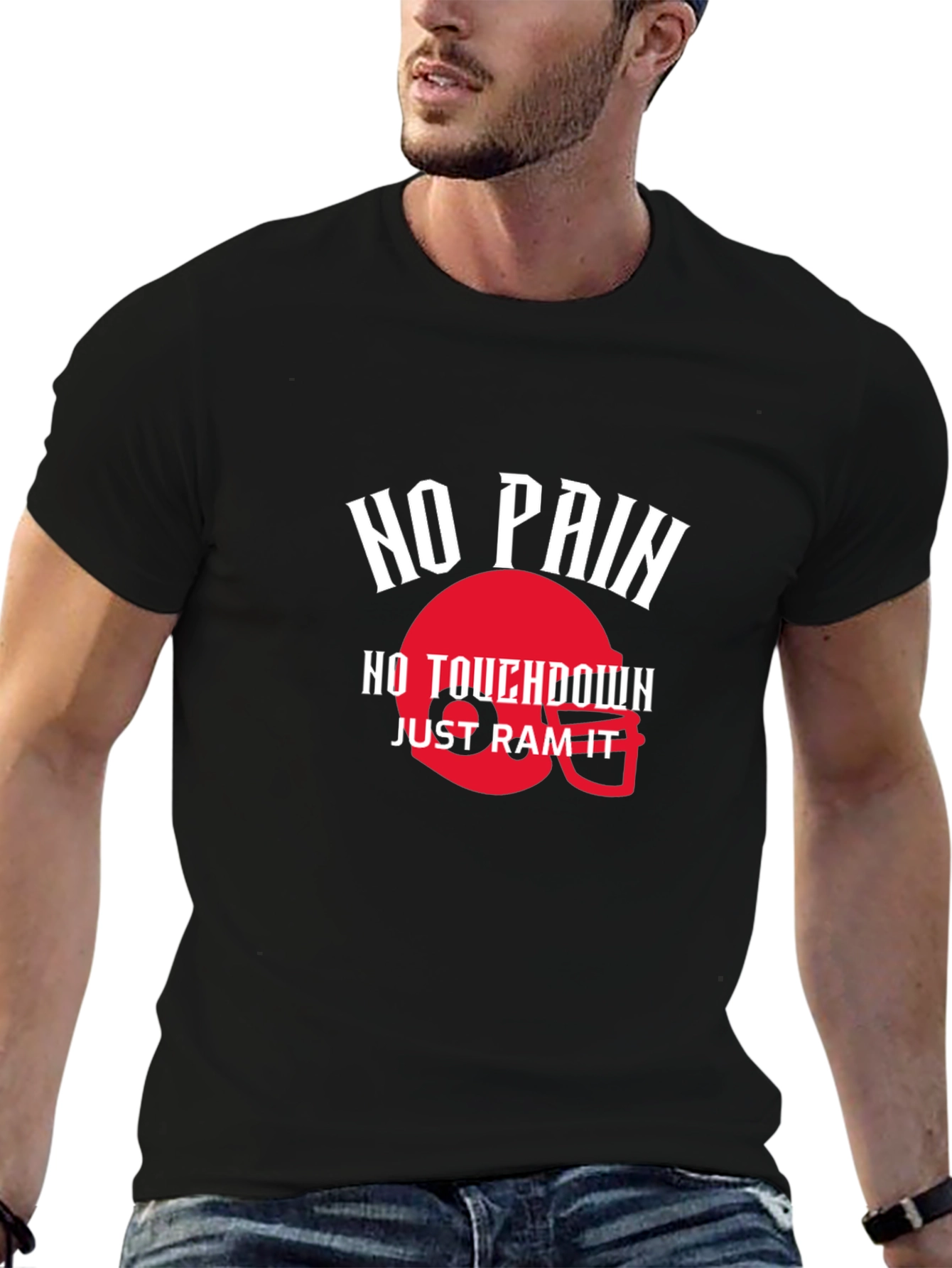 No Pain No Touchdown Graphic Tee