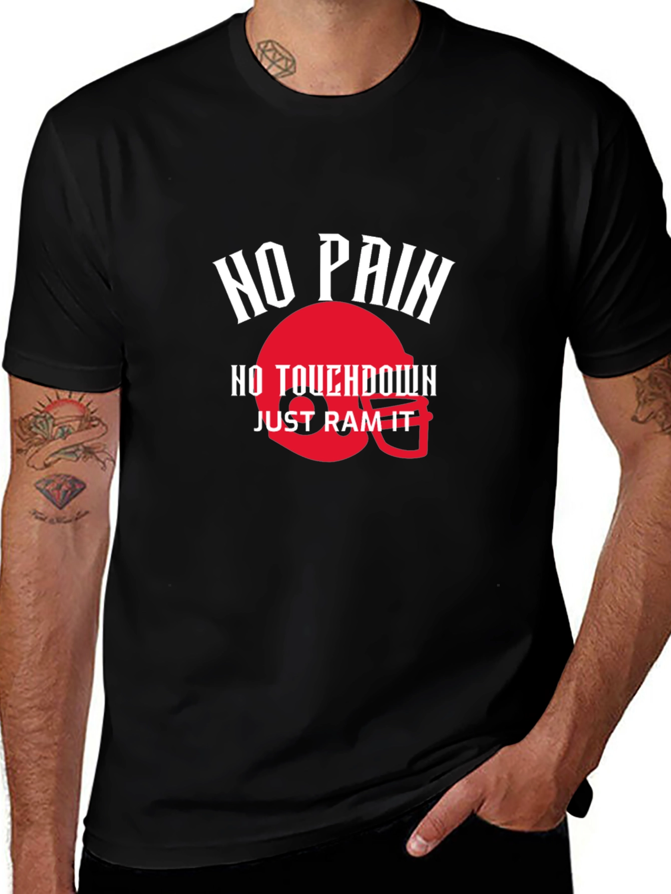 No Pain No Touchdown Graphic Tee