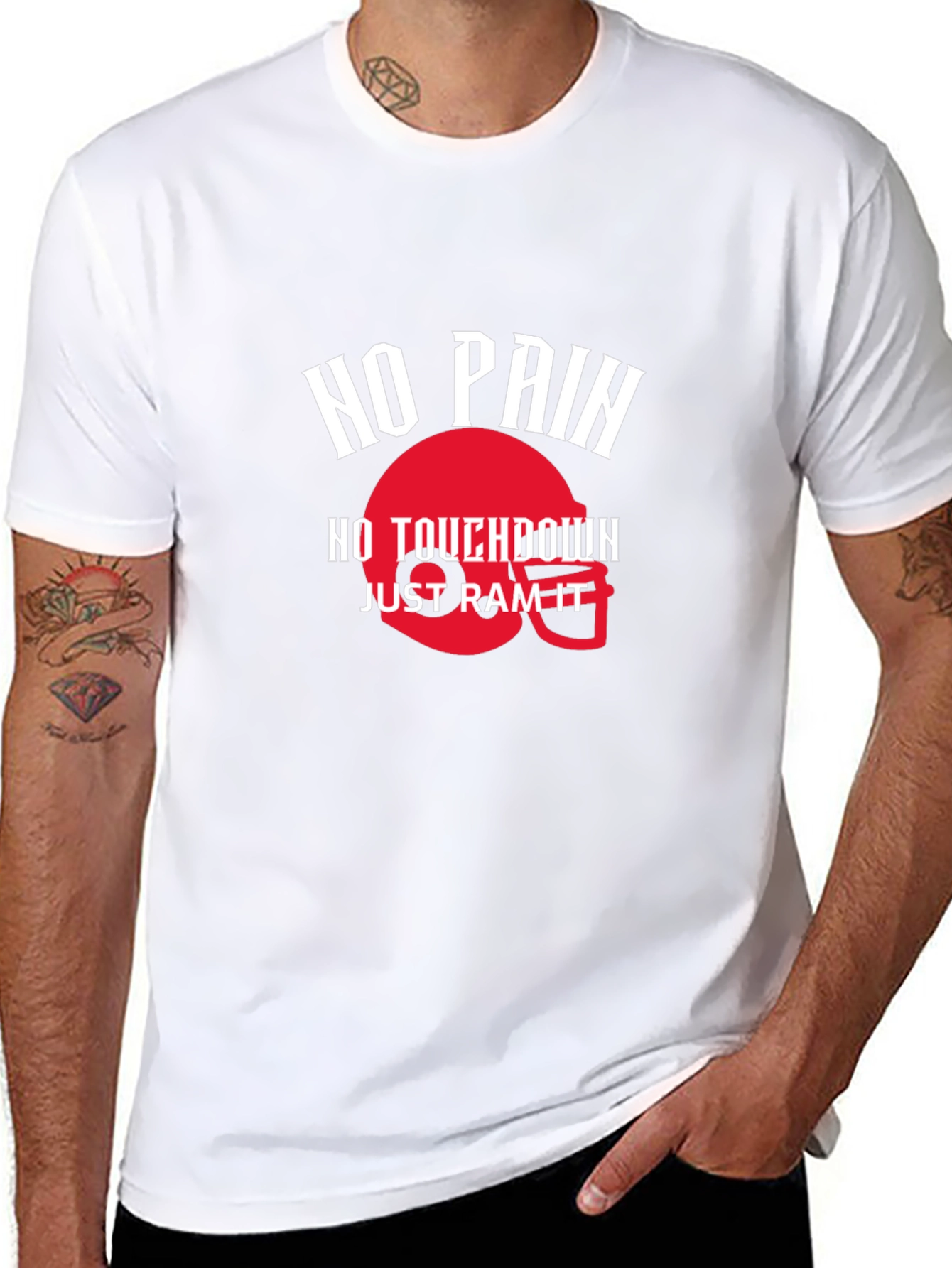 No Pain No Touchdown Graphic Tee