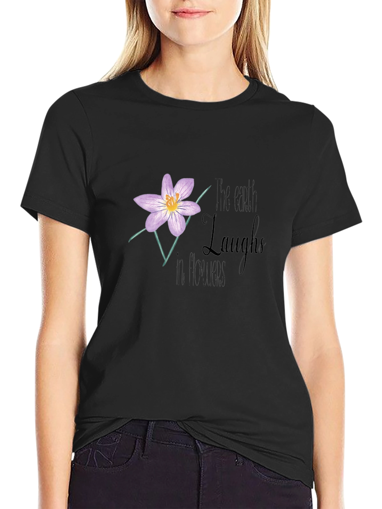 The Earth Laughs in Flowers Graphic T-Shirt