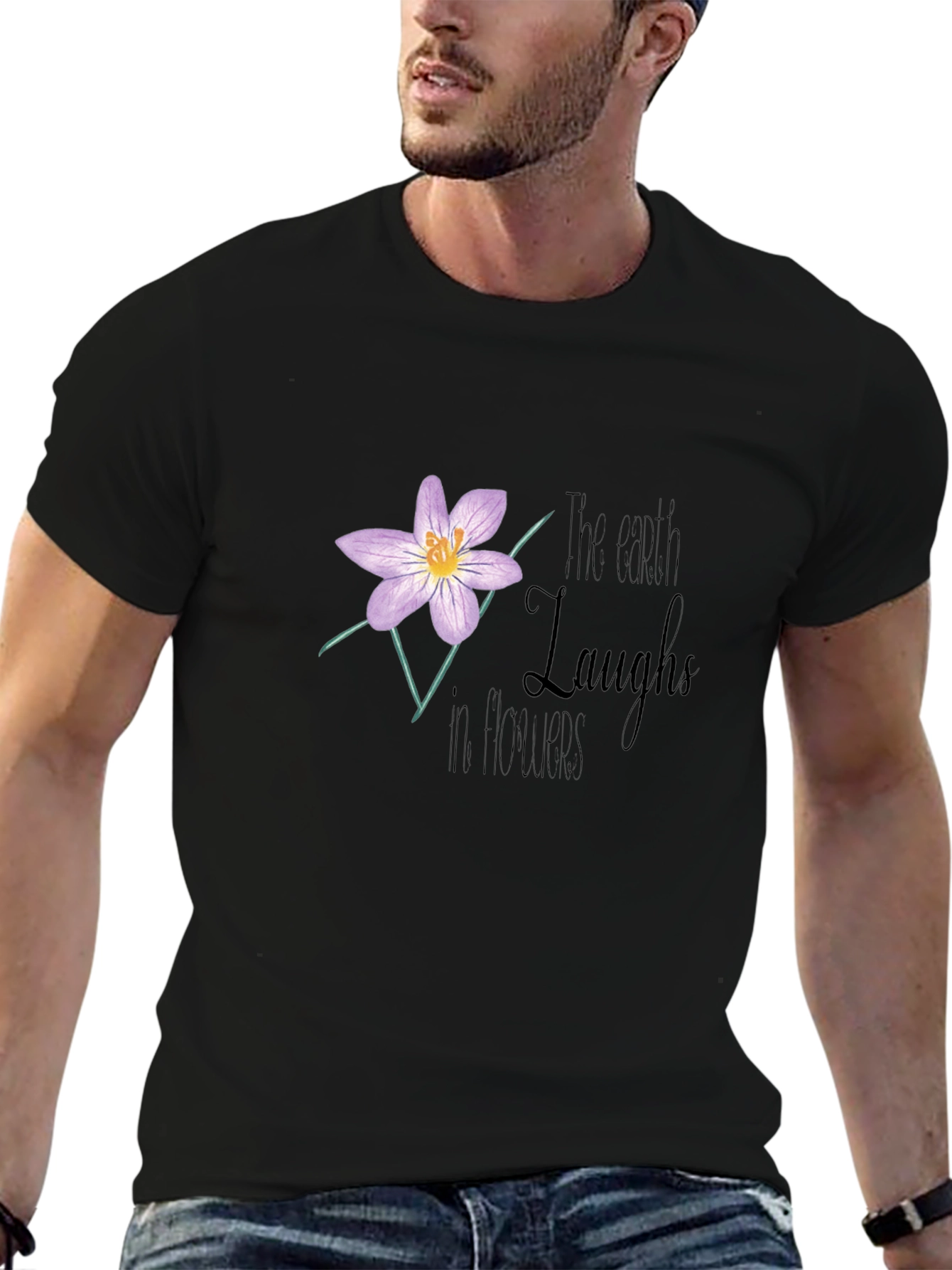 The Earth Laughs in Flowers Graphic T-Shirt