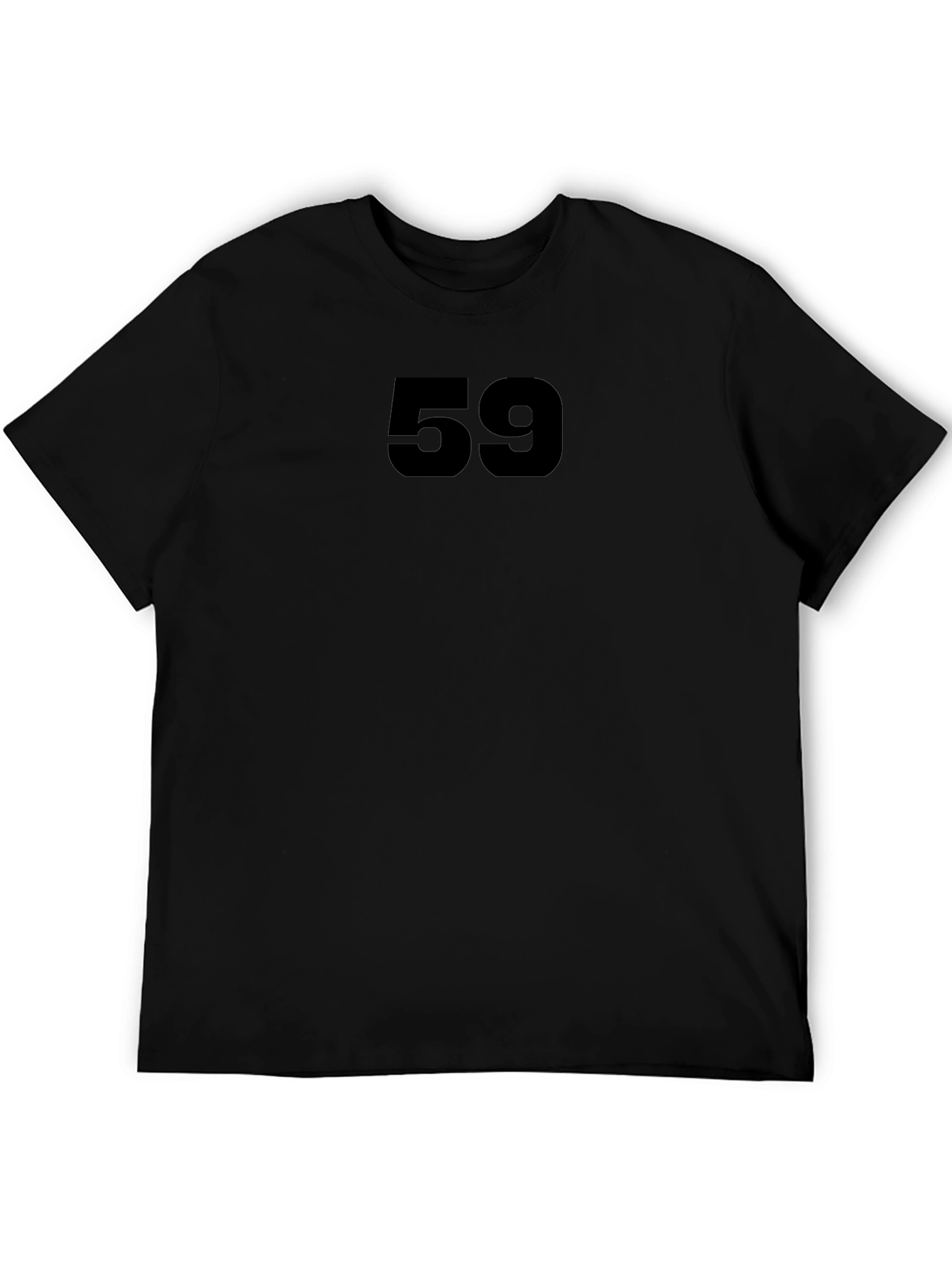 Black T-Shirt with Bold Number 59