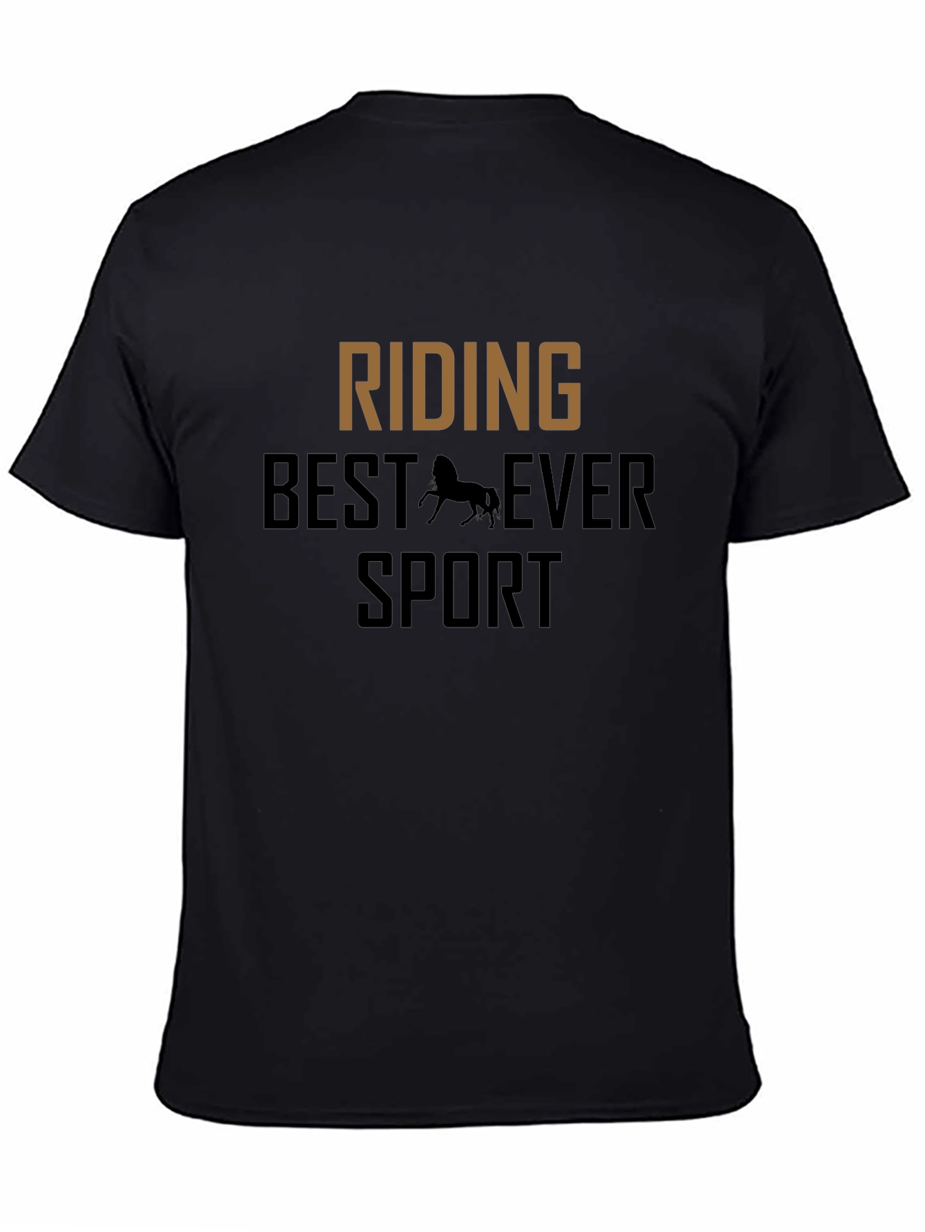 Riding Best Ever Sport Black T-Shirt