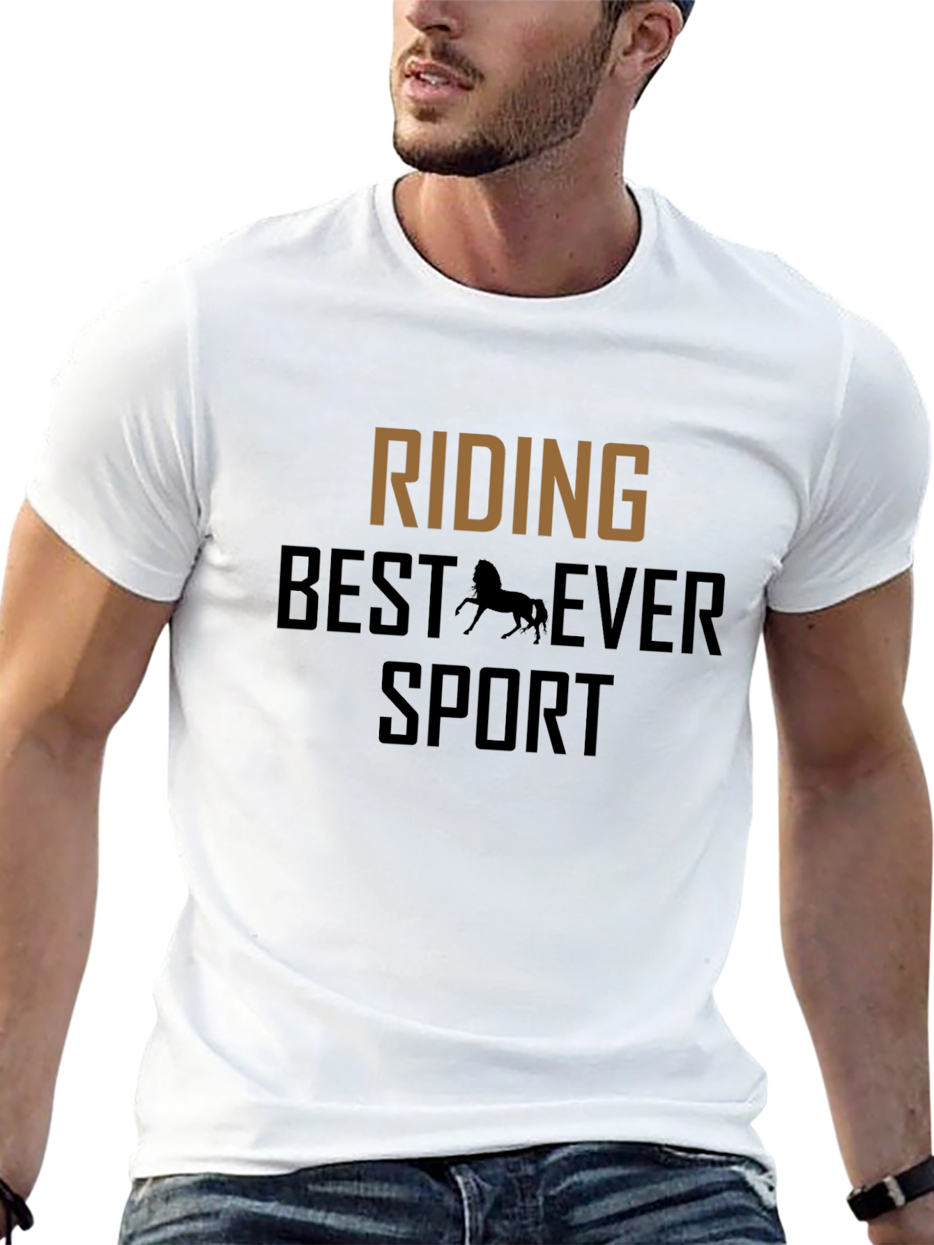 Riding Best Ever Sport Black T-Shirt
