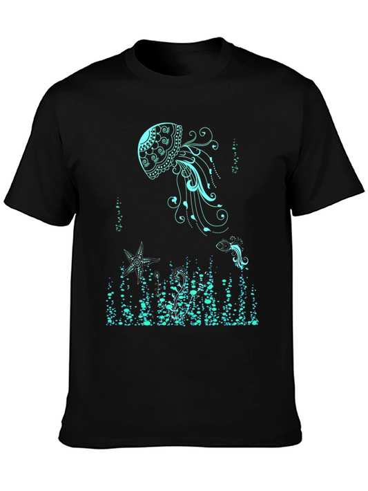 Jellyfish Graphic T-Shirt - Black