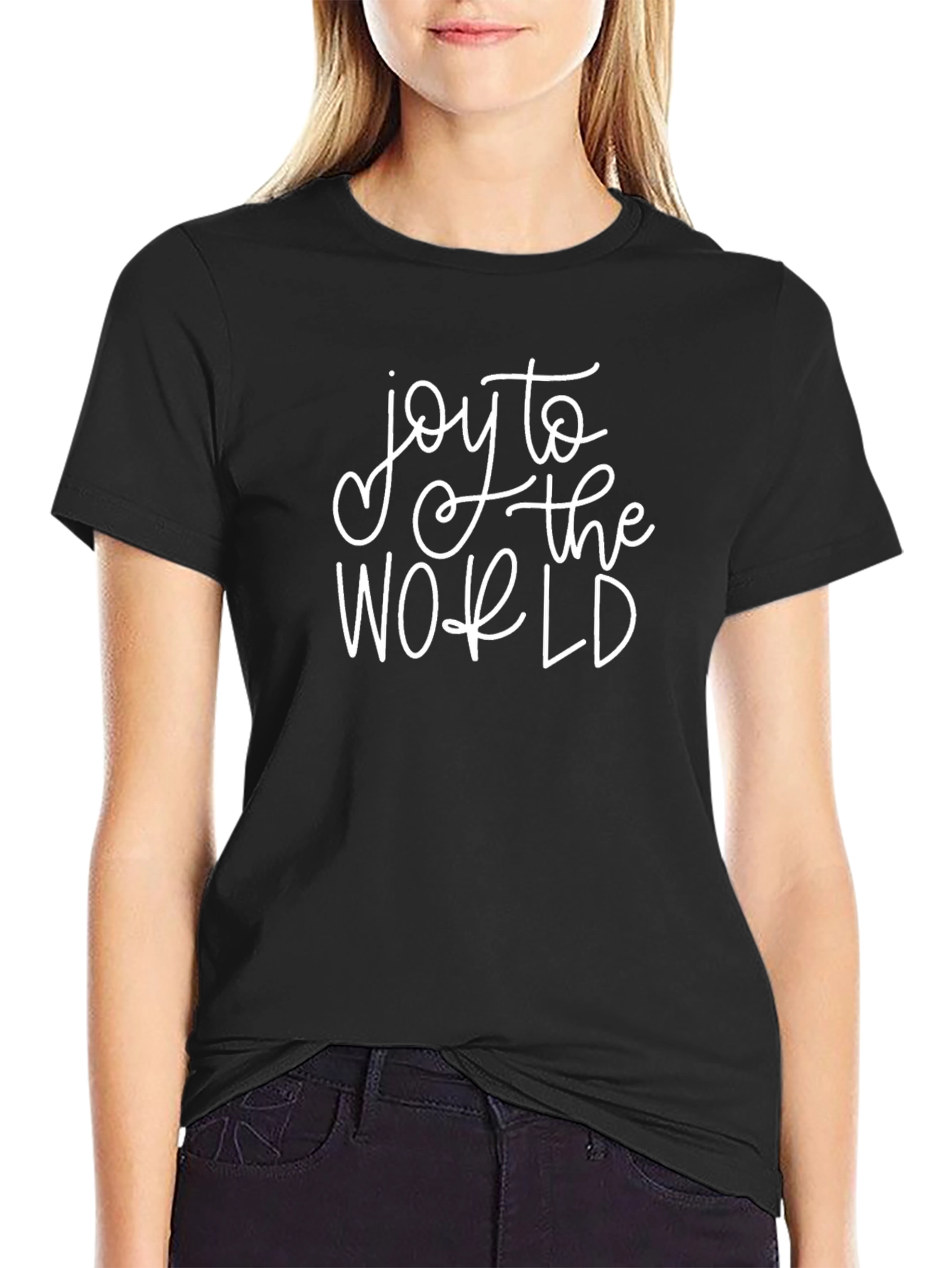 Joy to the World Black Graphic Tee
