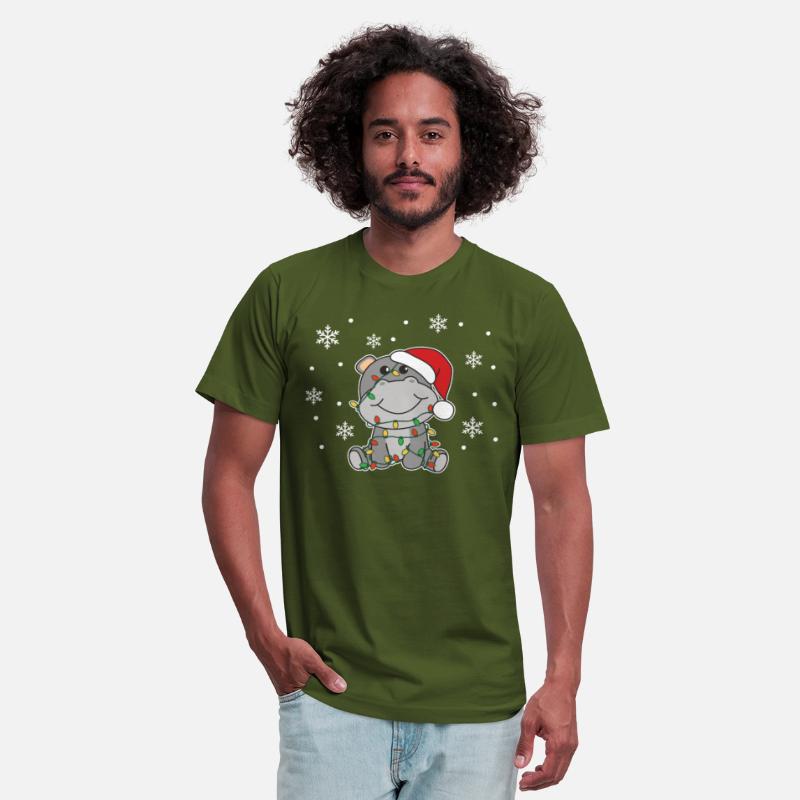 Hippo Christmas Winter Animals Hippos