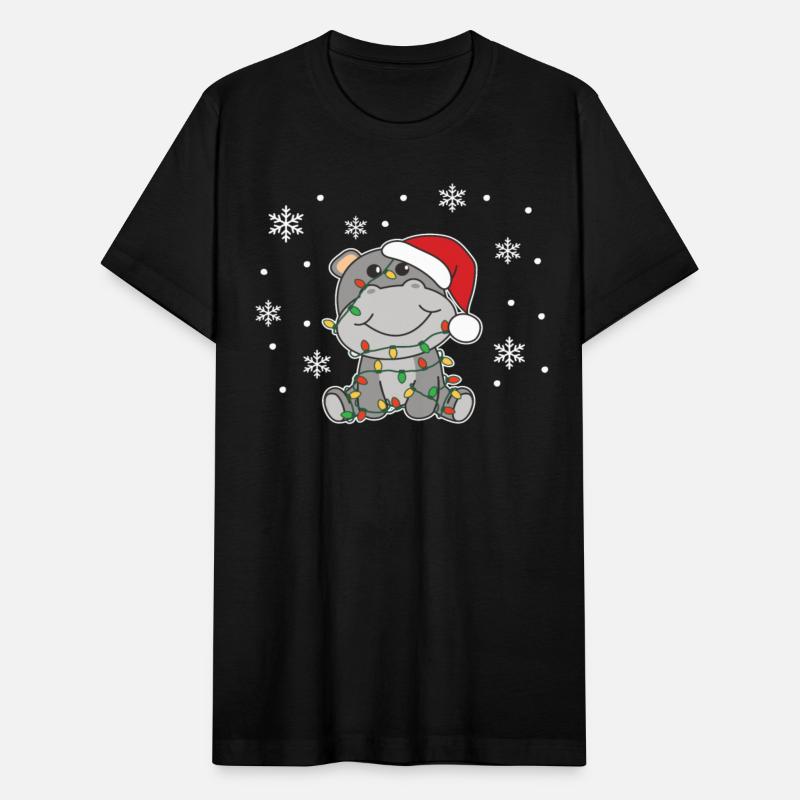 Hippo Christmas Winter Animals Hippos