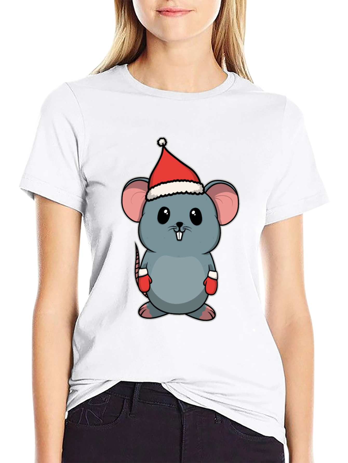 Cute Christmas Mouse T-Shirt