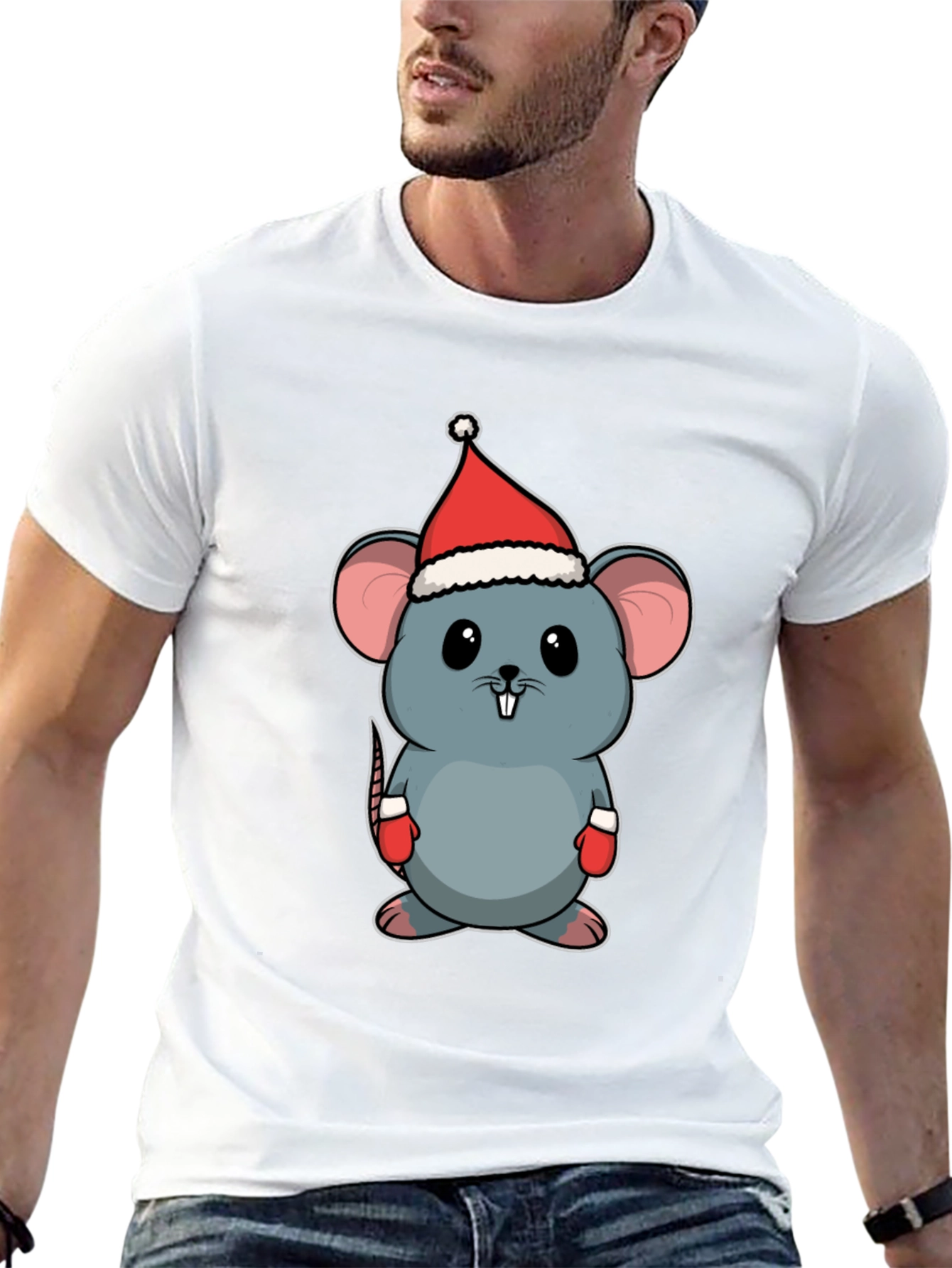 Cute Christmas Mouse T-Shirt