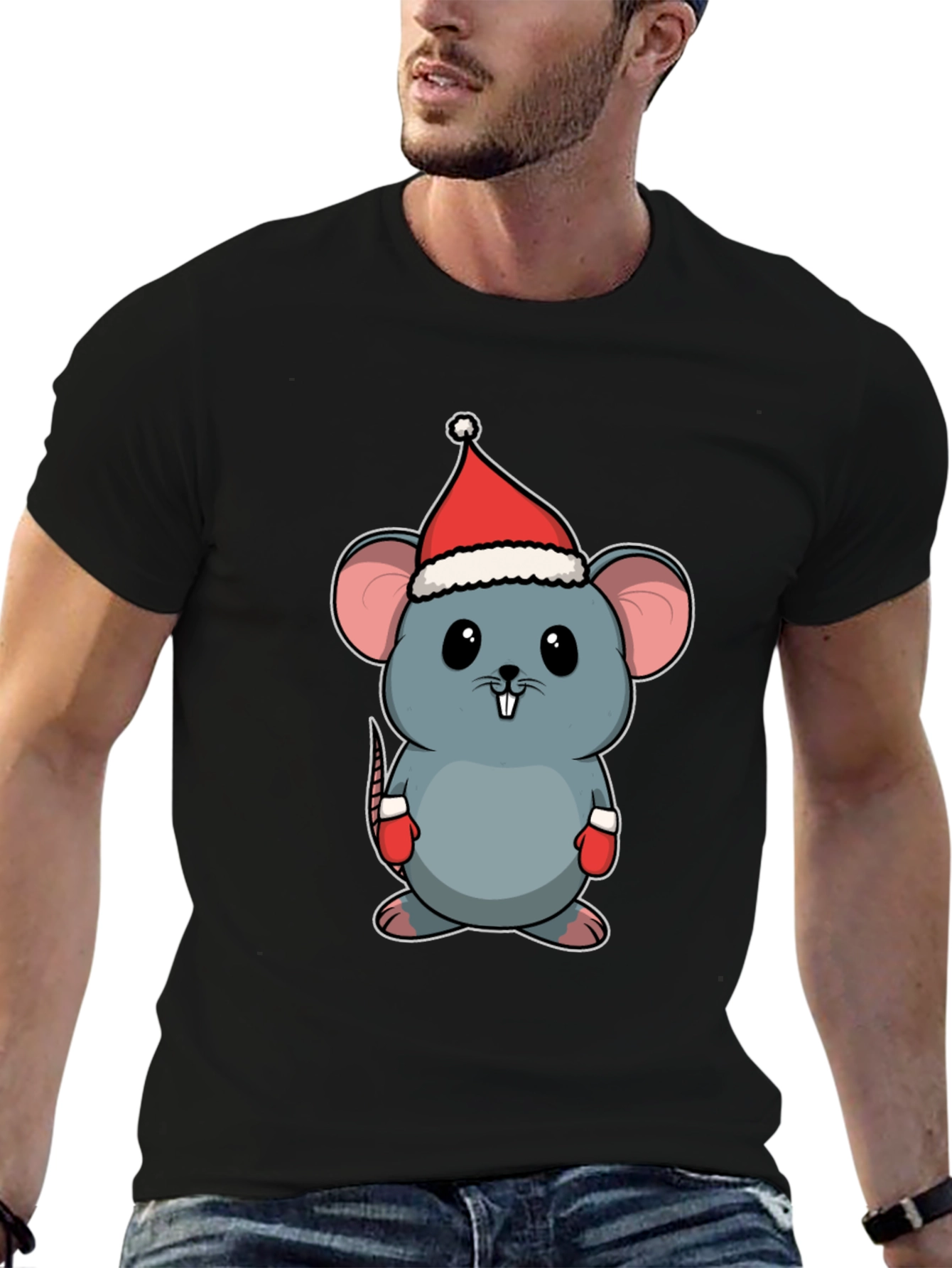 Cute Christmas Mouse T-Shirt