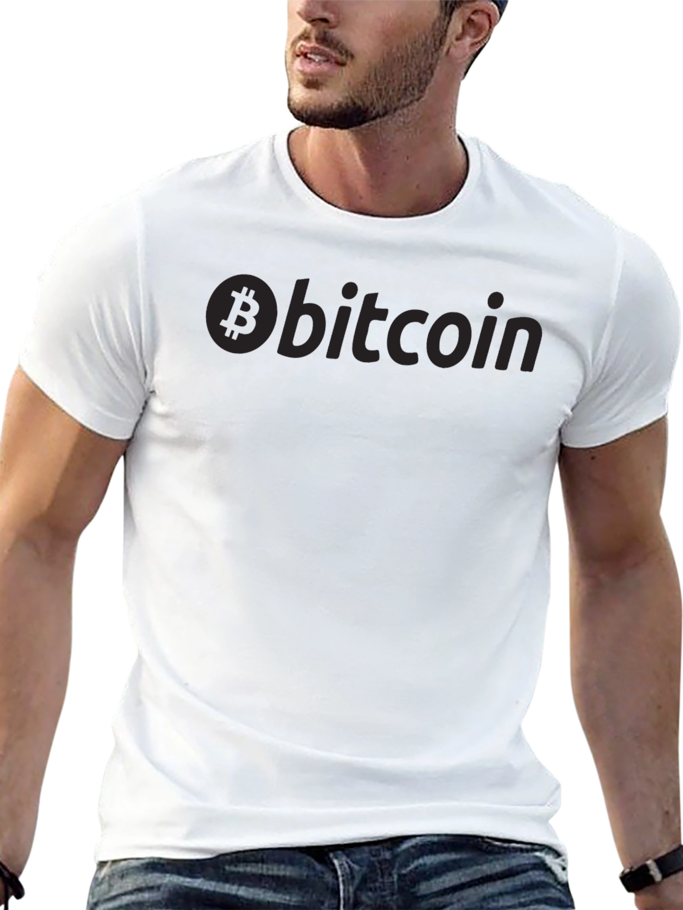 Bitcoin Crypto Graphic Tee - Mens Black T-Shirt