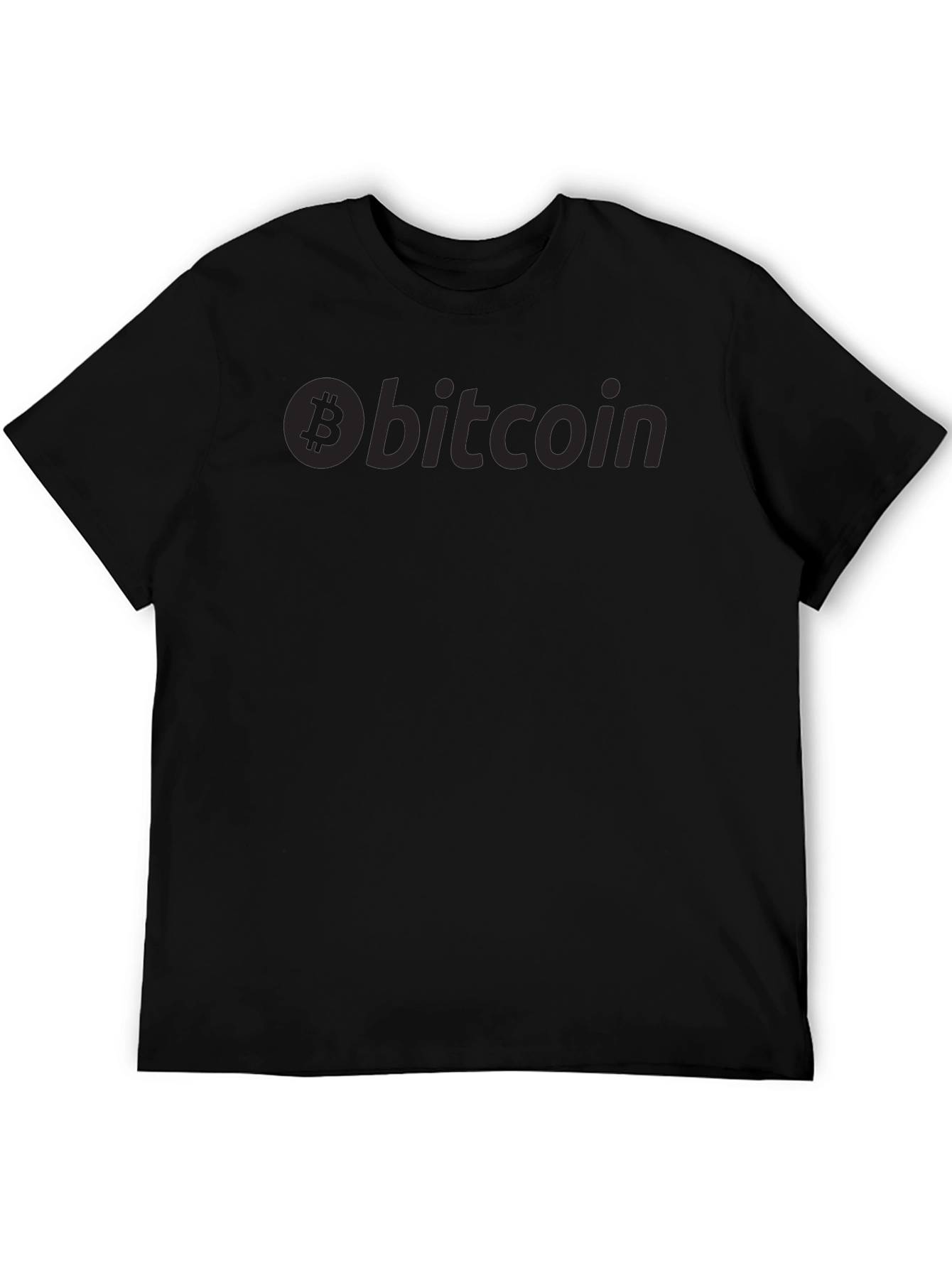 Bitcoin Crypto Graphic Tee - Mens Black T-Shirt