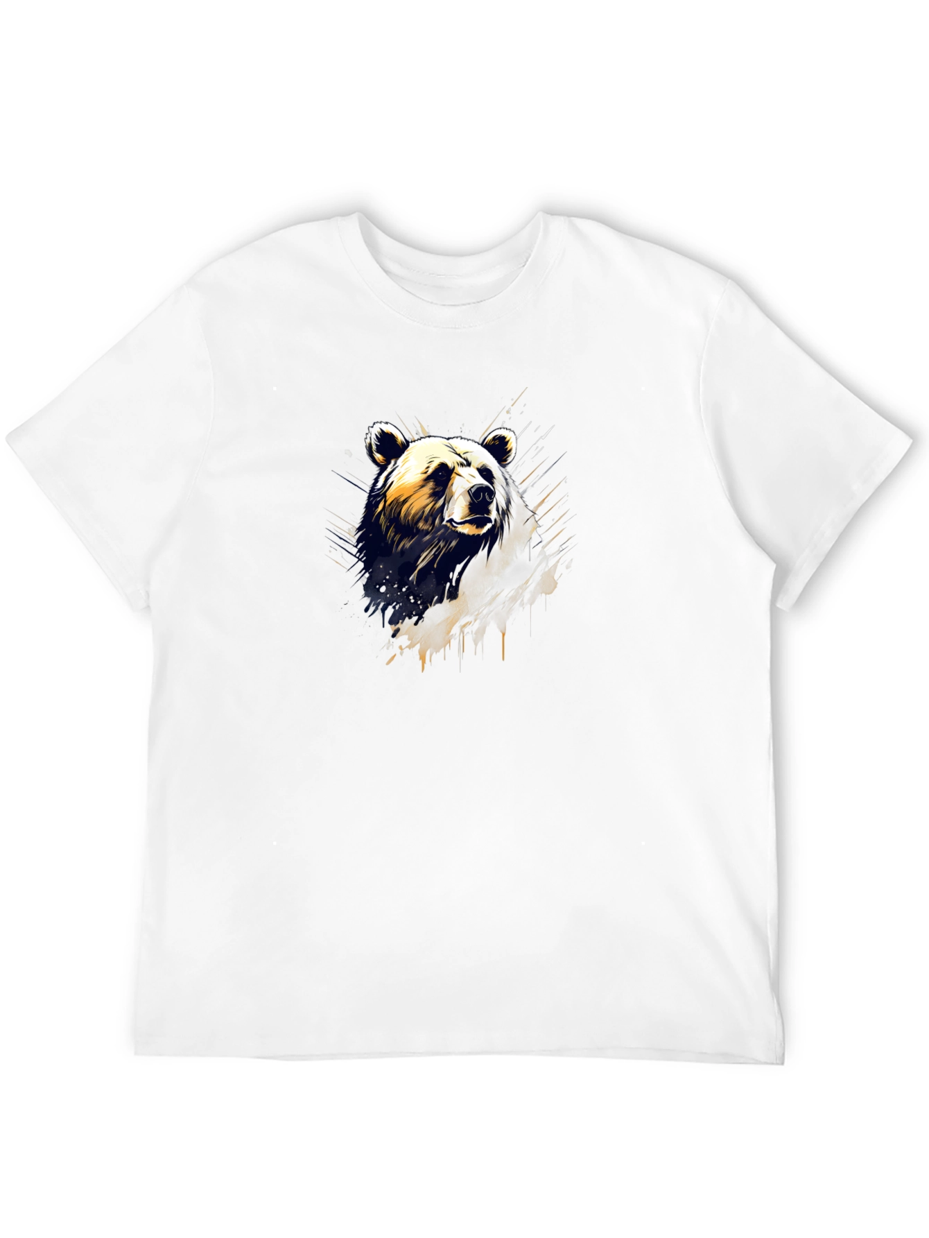 Bear Graphic Tee - Mens Black T-Shirt