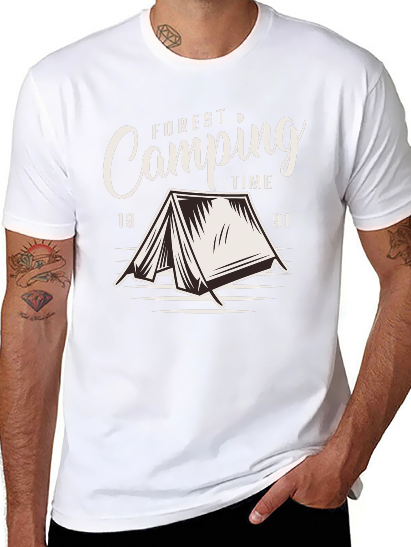 Forest Camping Time Graphic T-Shirt