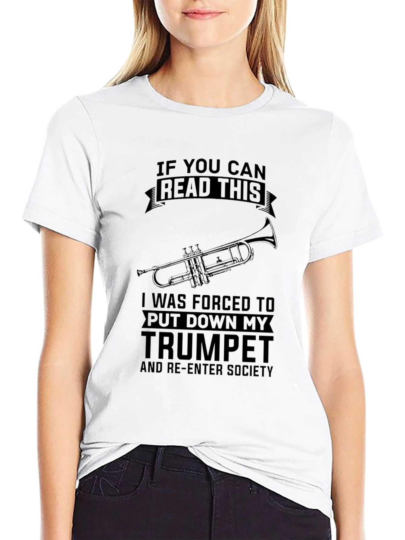 Trumpet T-Shirt - Forced to Re-Enter Society