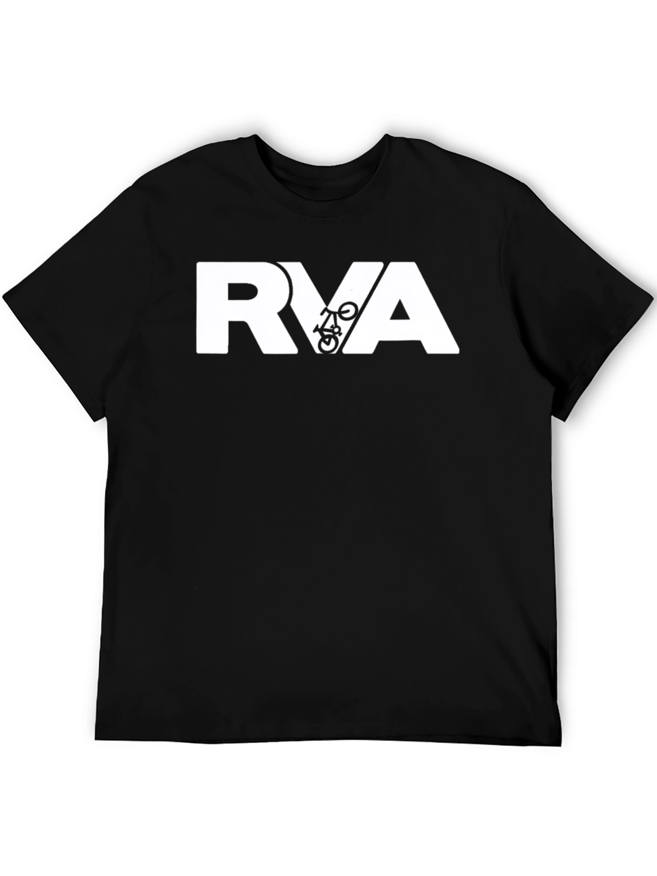 RVA Bike Graphic Tee - Black Cotton Blend