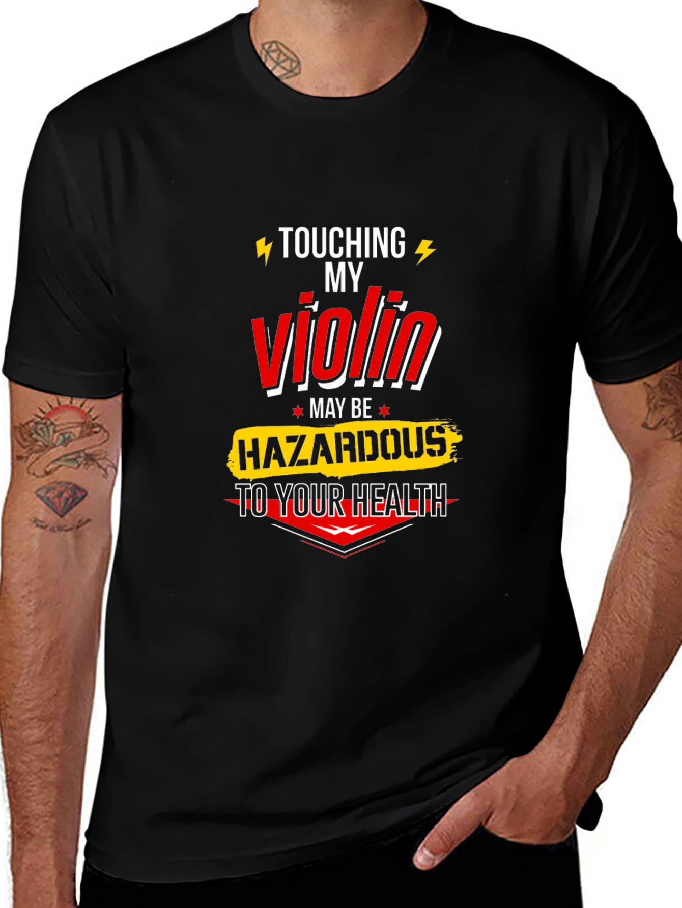 Touching My Violin - Funny Music T-Shirt