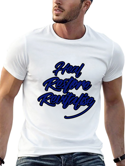 Heal Restore Revitalize Graphic Tee - Black