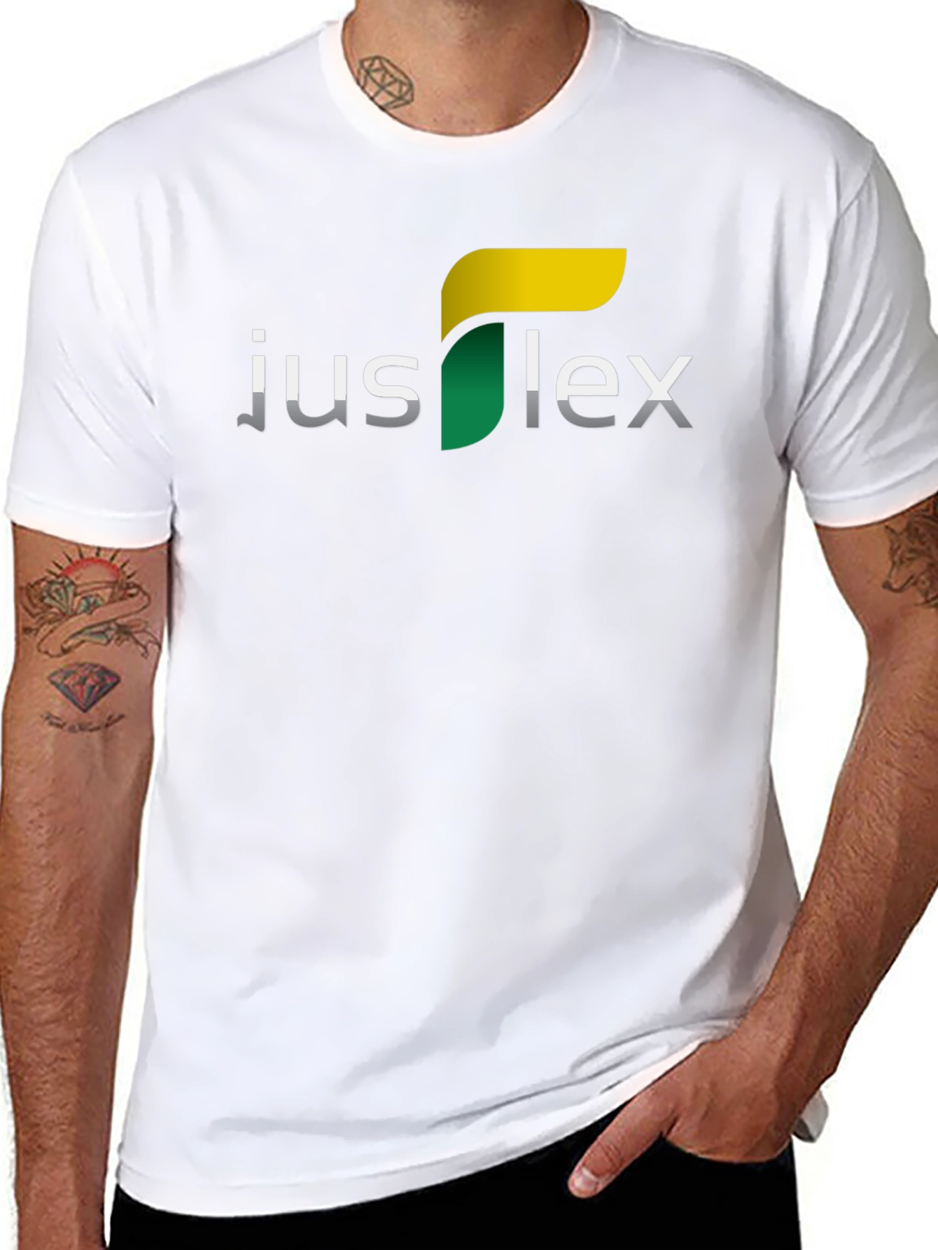 Justflex Graphic Tee - Black