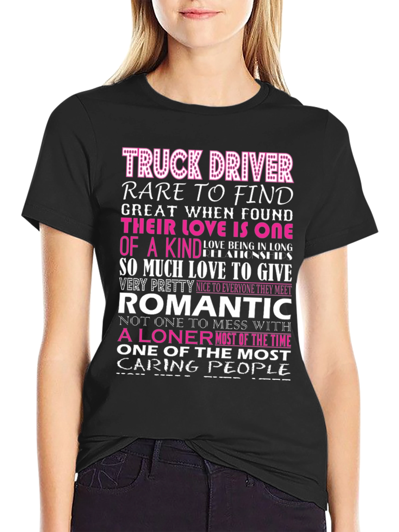 Truck Driver - Romantic Loner Graphic T-Shirt