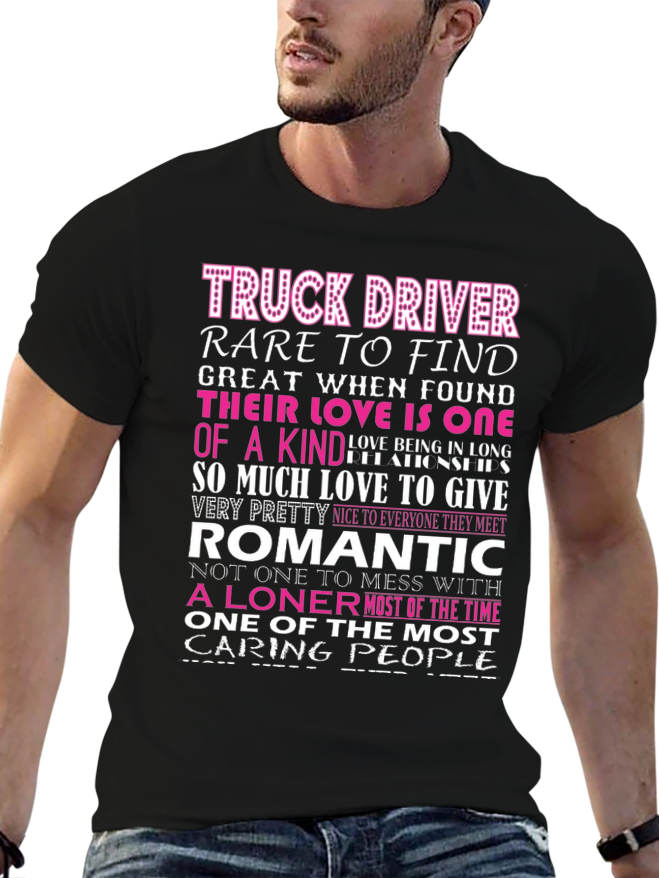 Truck Driver - Romantic Loner Graphic T-Shirt