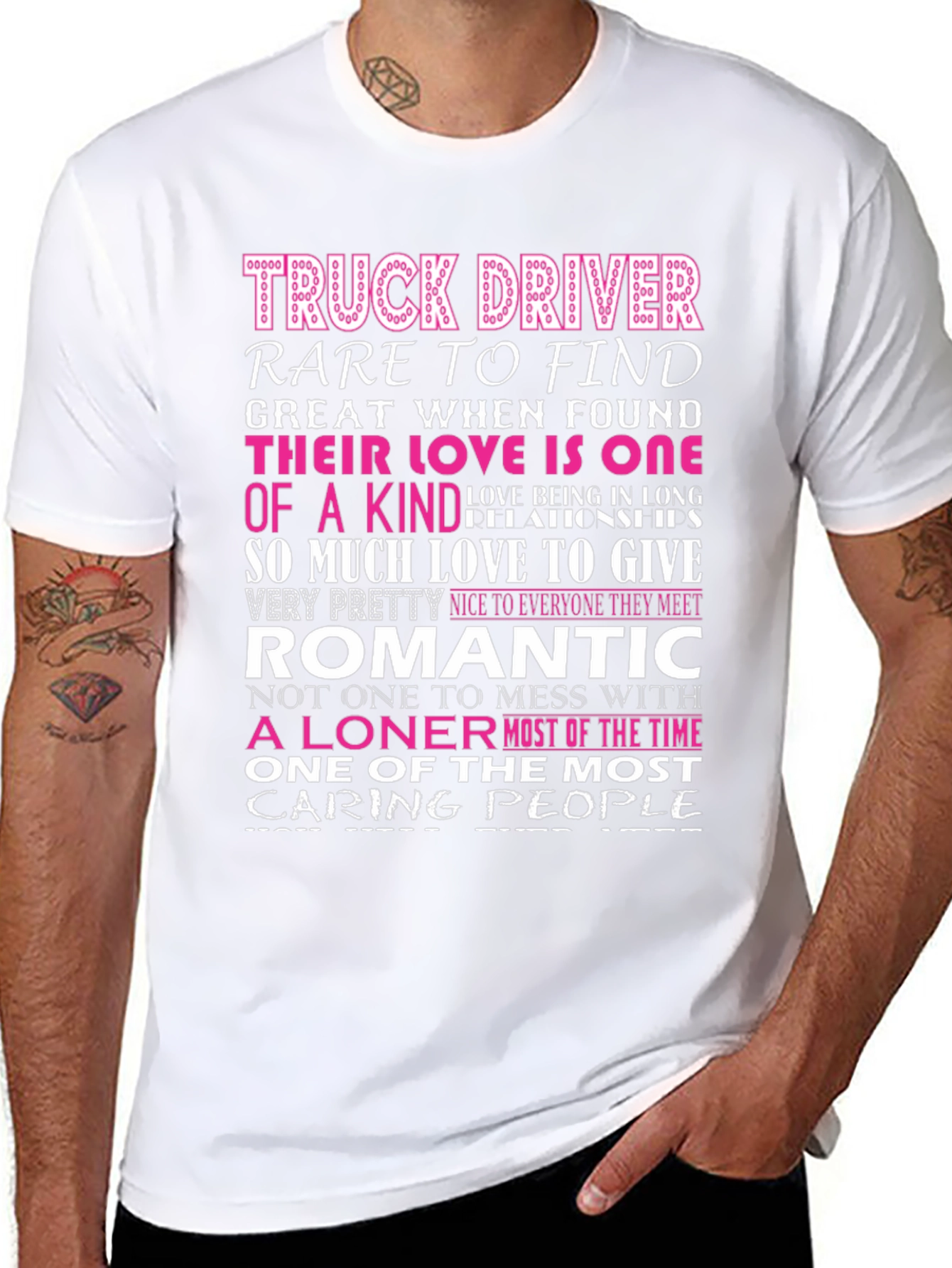 Truck Driver - Romantic Loner Graphic T-Shirt