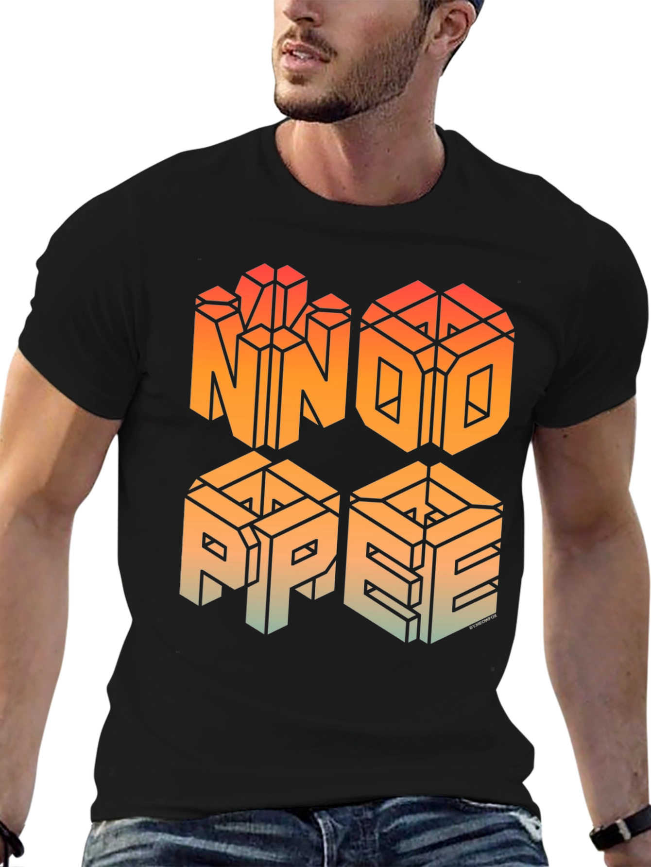 NNO PPEE Graphic T-Shirt - Geometric Design