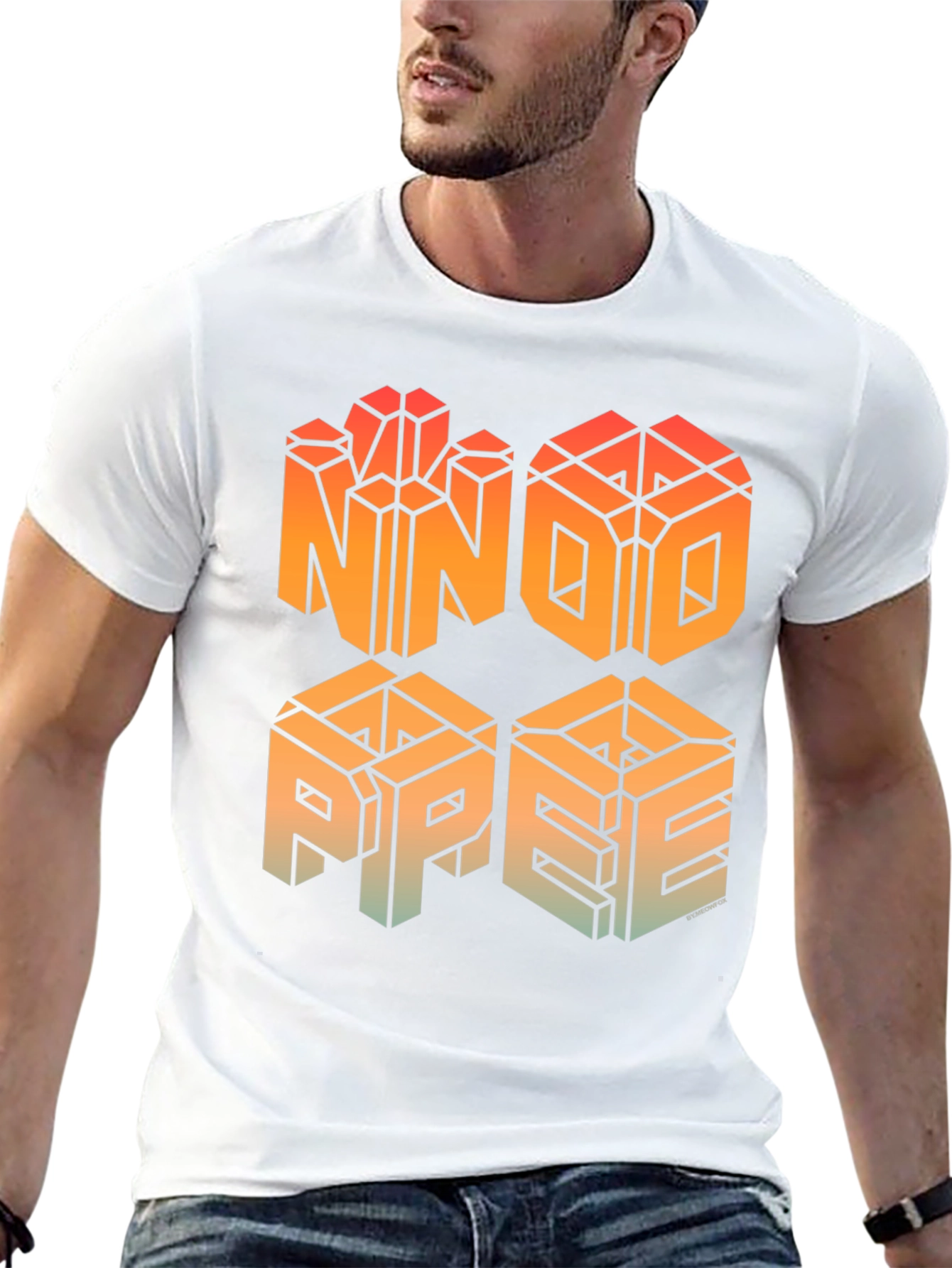 NNO PPEE Graphic T-Shirt - Geometric Design