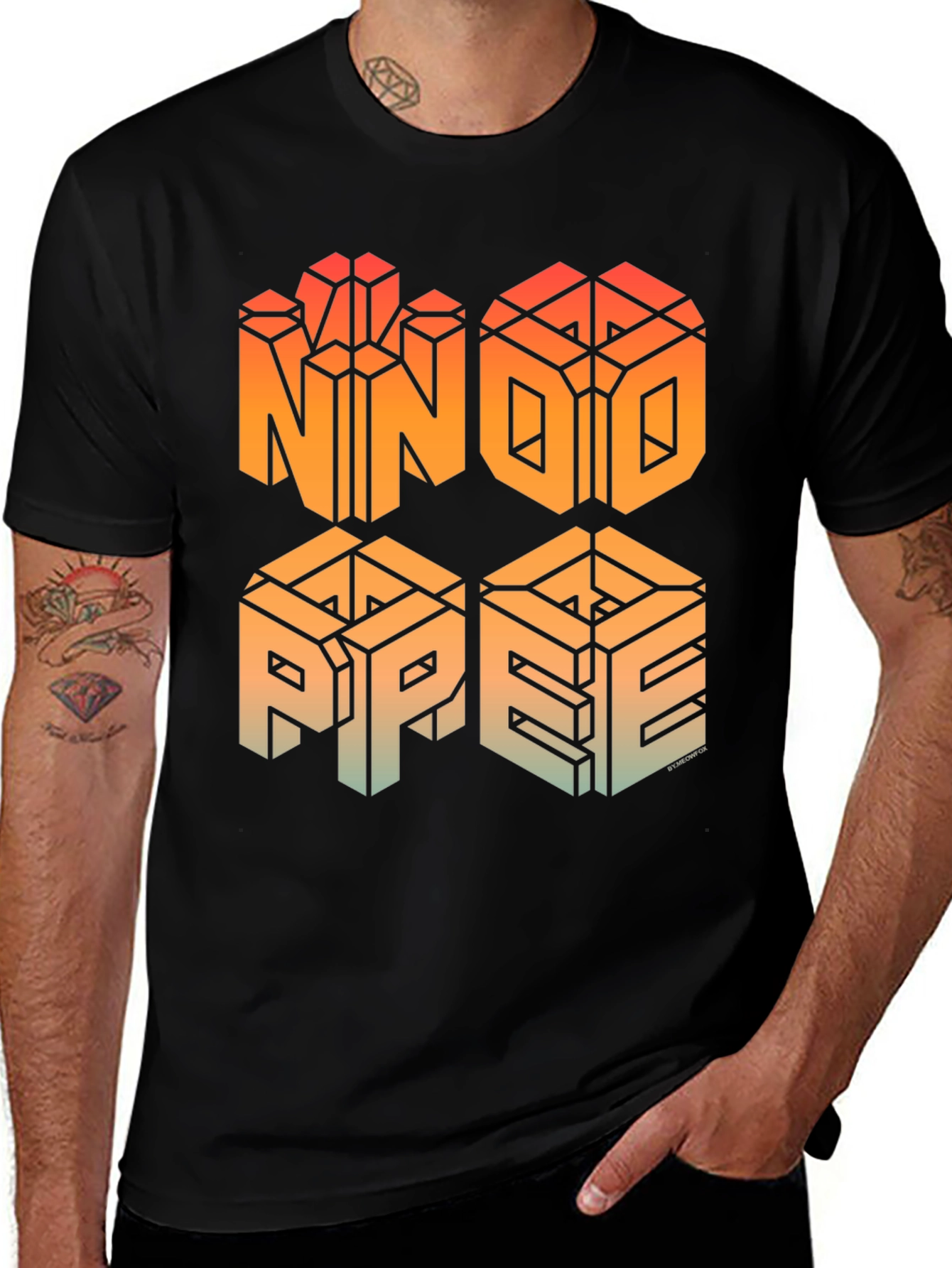 NNO PPEE Graphic T-Shirt - Geometric Design